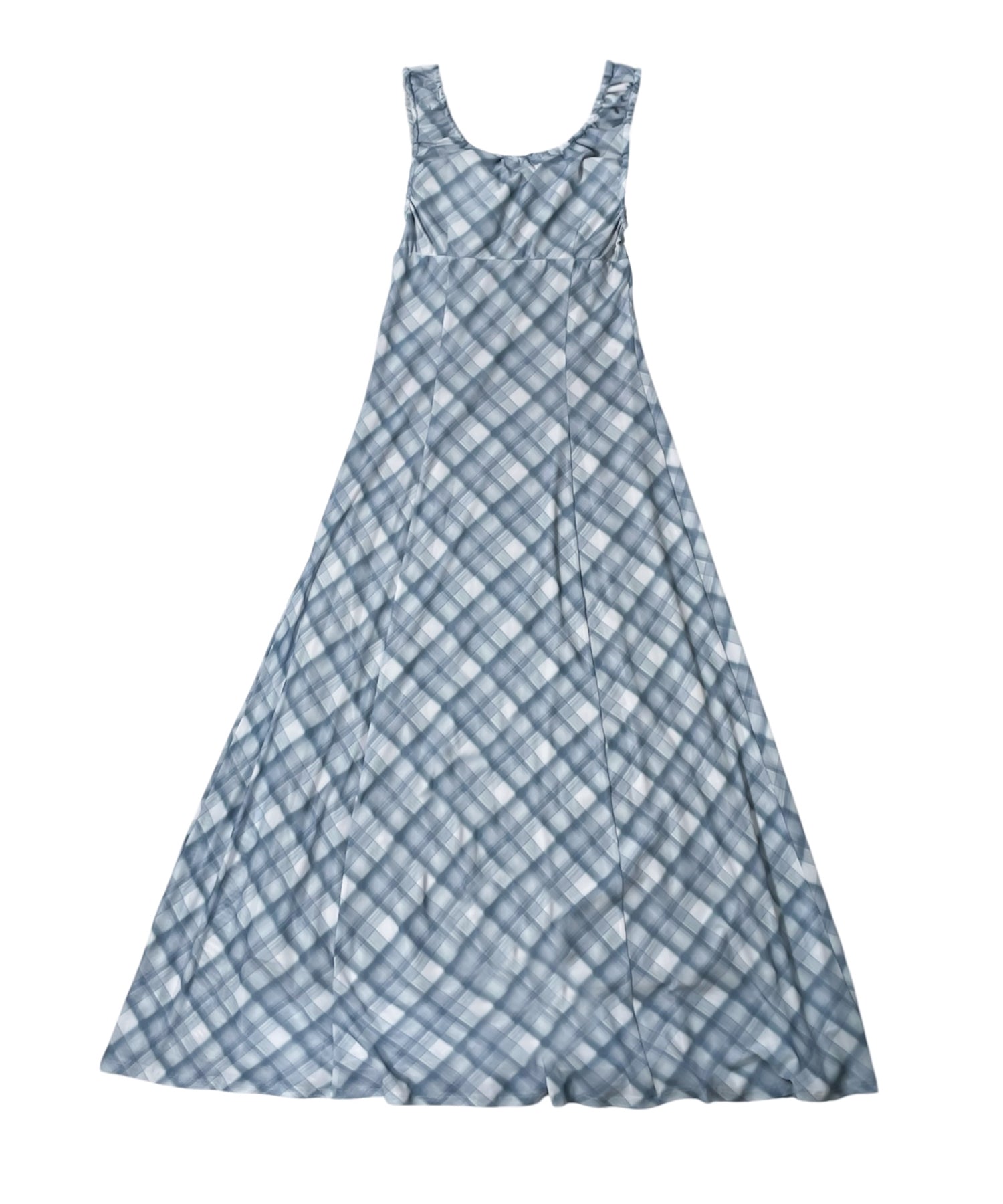 【miyu×ACLENT】アームギャザーシアーロングワンピース