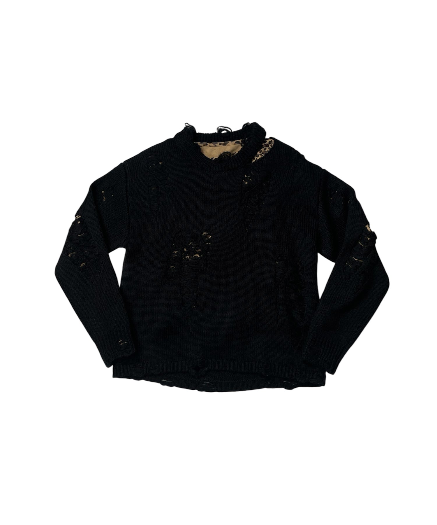 ハートクラッシュダメージニットトップス