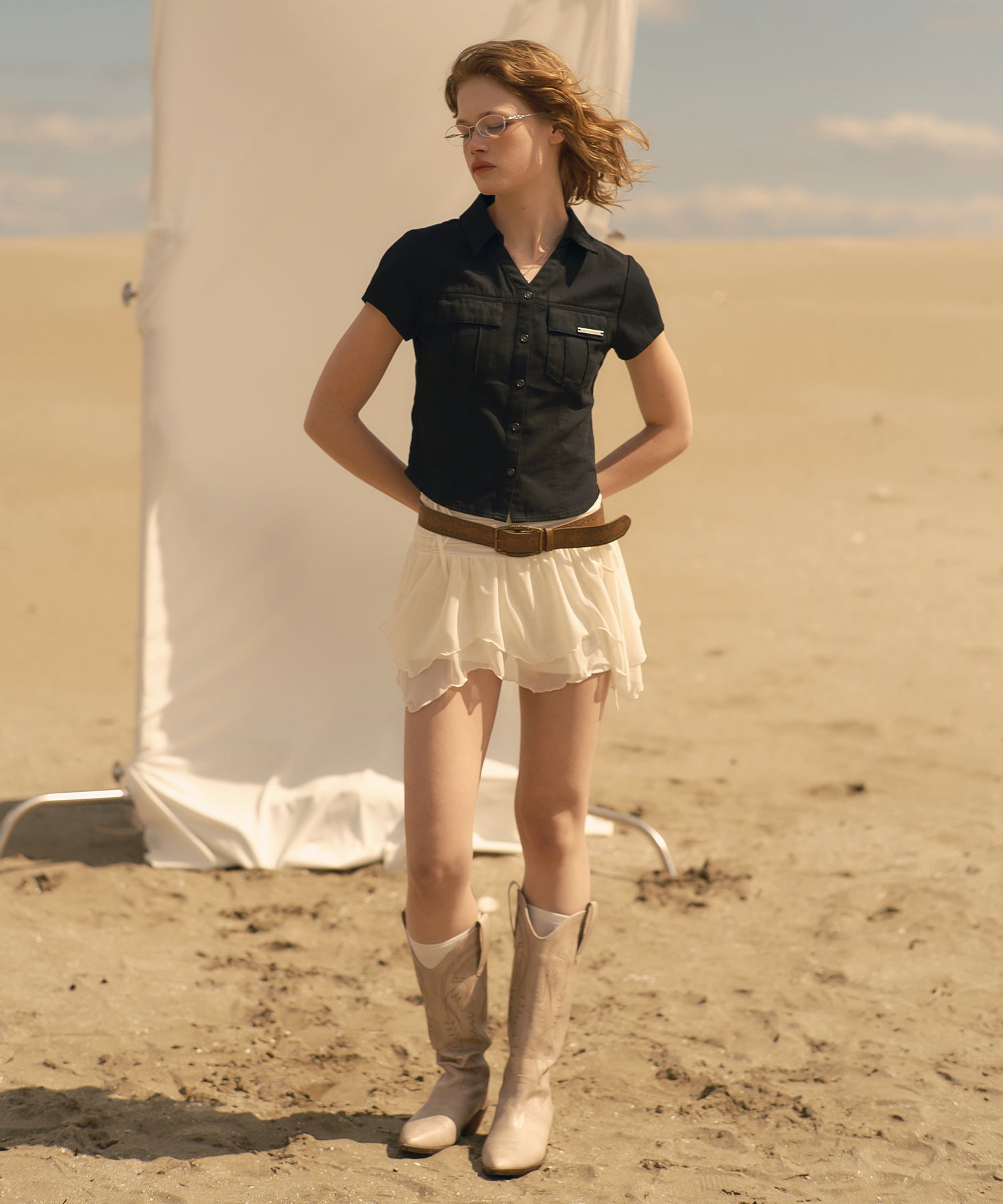 MODEL:173cm/COLOR:BLACK/SIZE:F