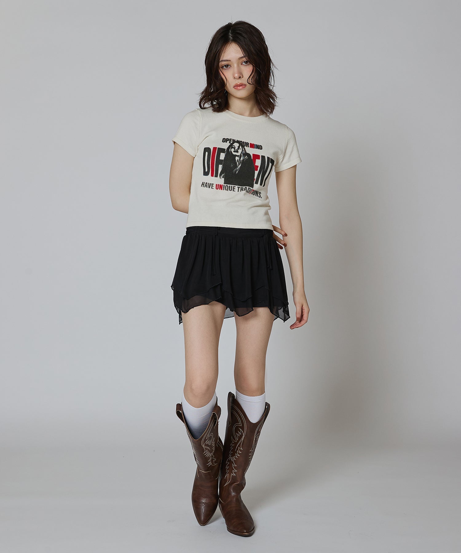 MODEL:163cm/COLOR:IVORY/SIZE:F