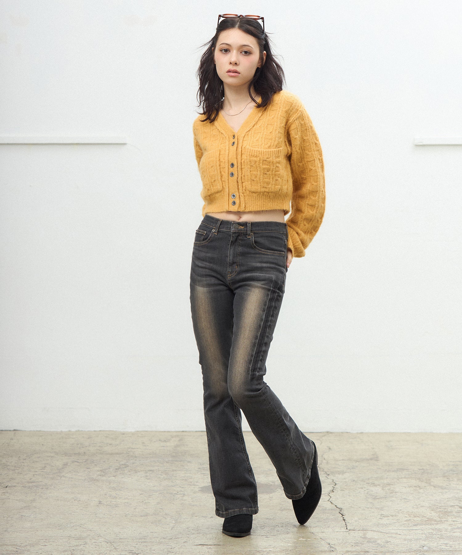 MODEL:163cm/COLOR:BLACK
