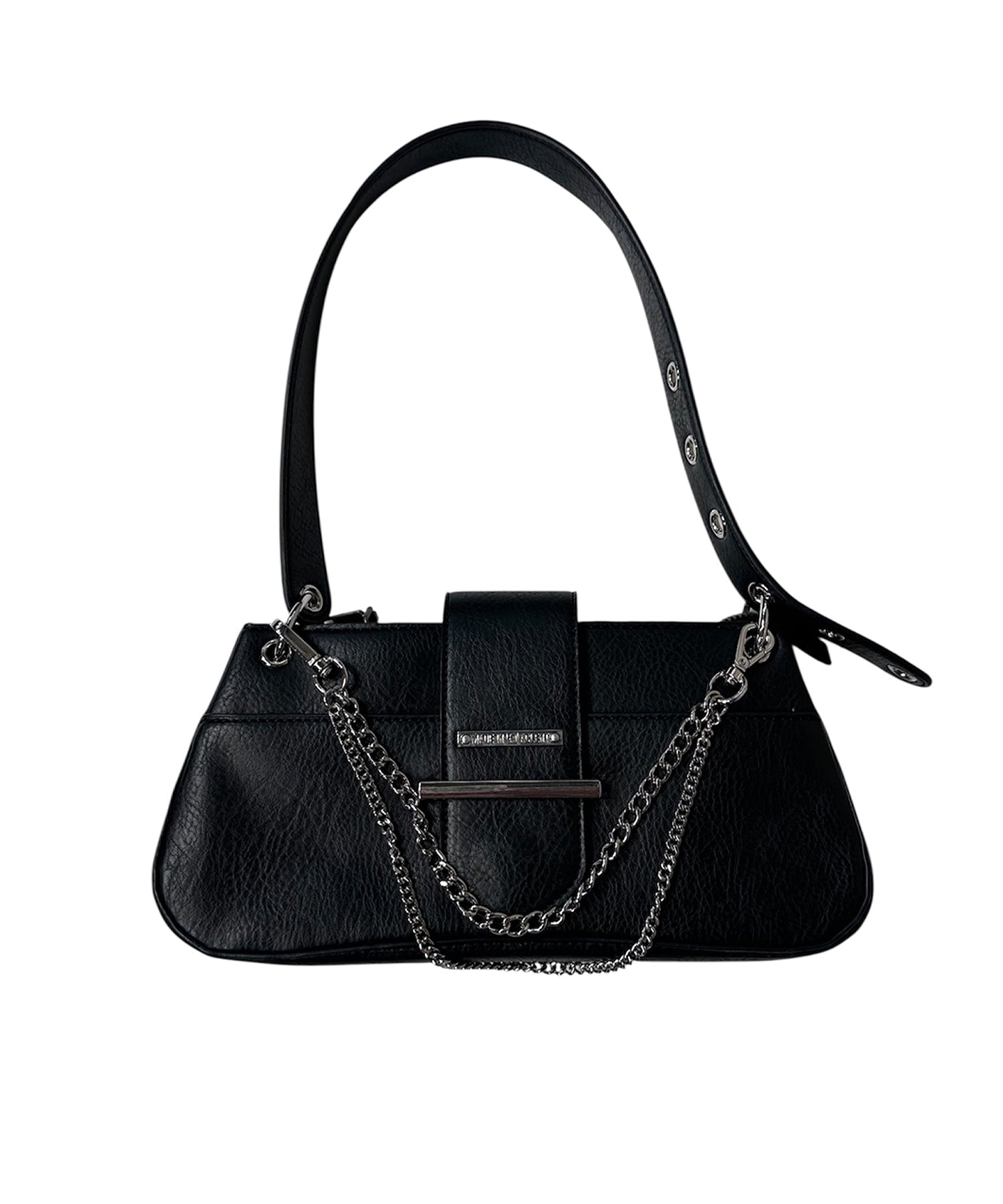 チェーンリンクレザーワンハンドルバック