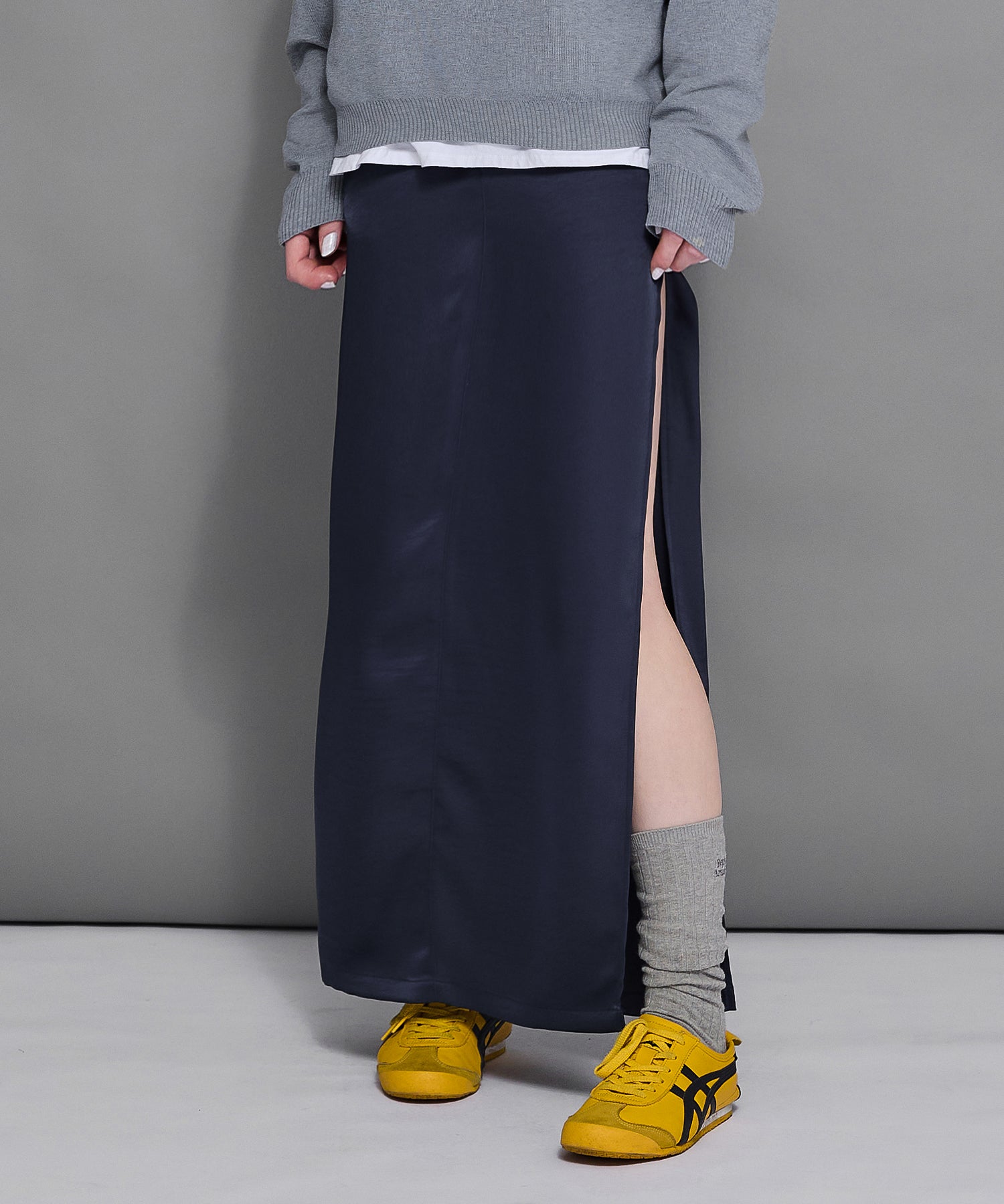 MODEL:170cm/COLOR:NAVY/SIZE:F