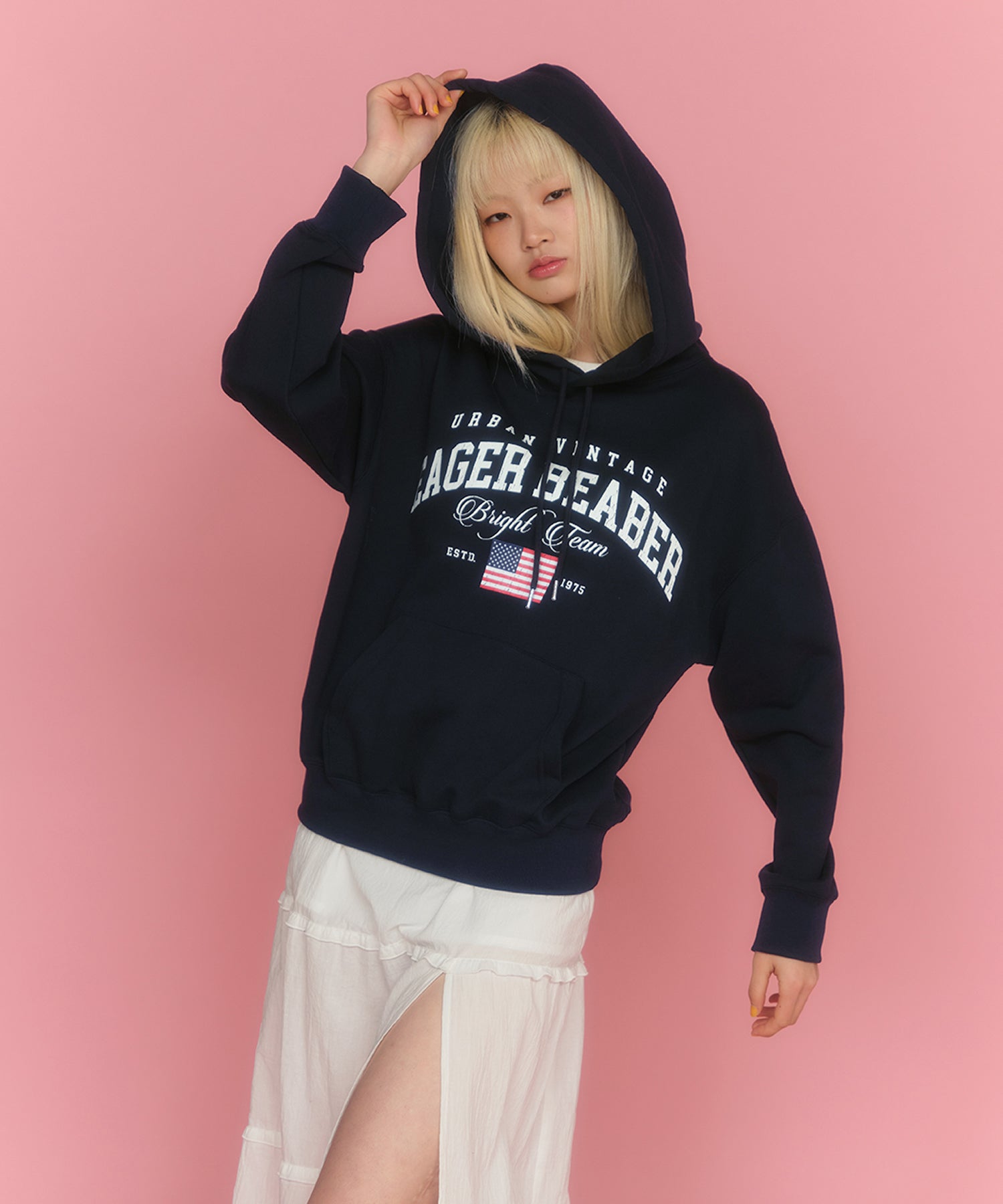 MODEL:174cm/COLOR:NAVY/SIZE:F
