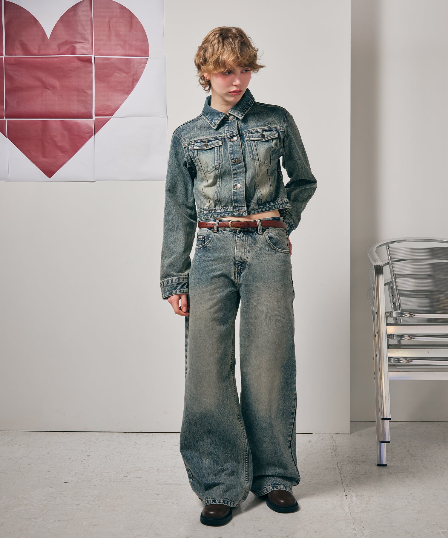 MODEL:170cm/COLOR:BLUE/SIZE:M