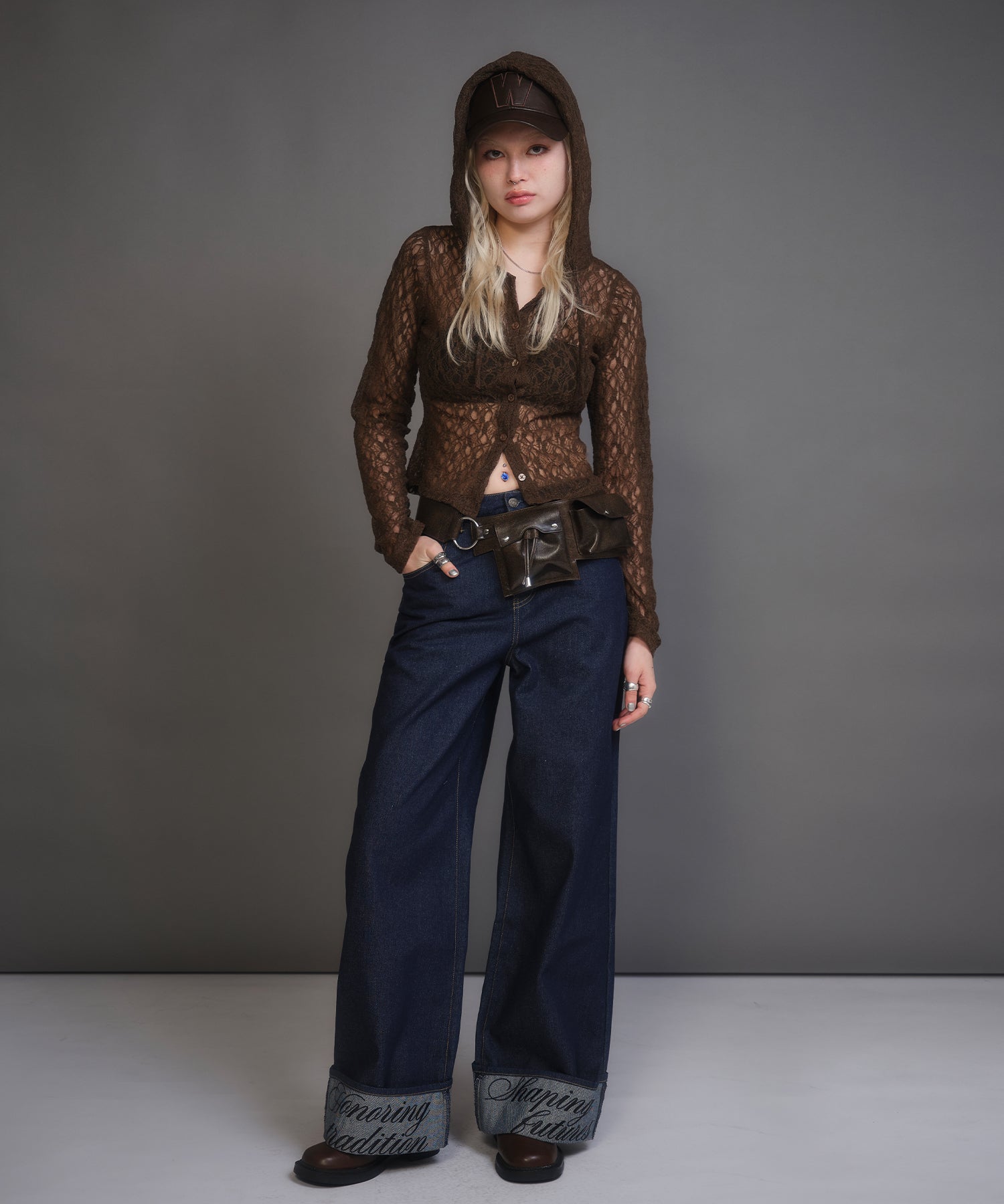 MODEL:170cm/COLOR:BROWN/SIZE:F