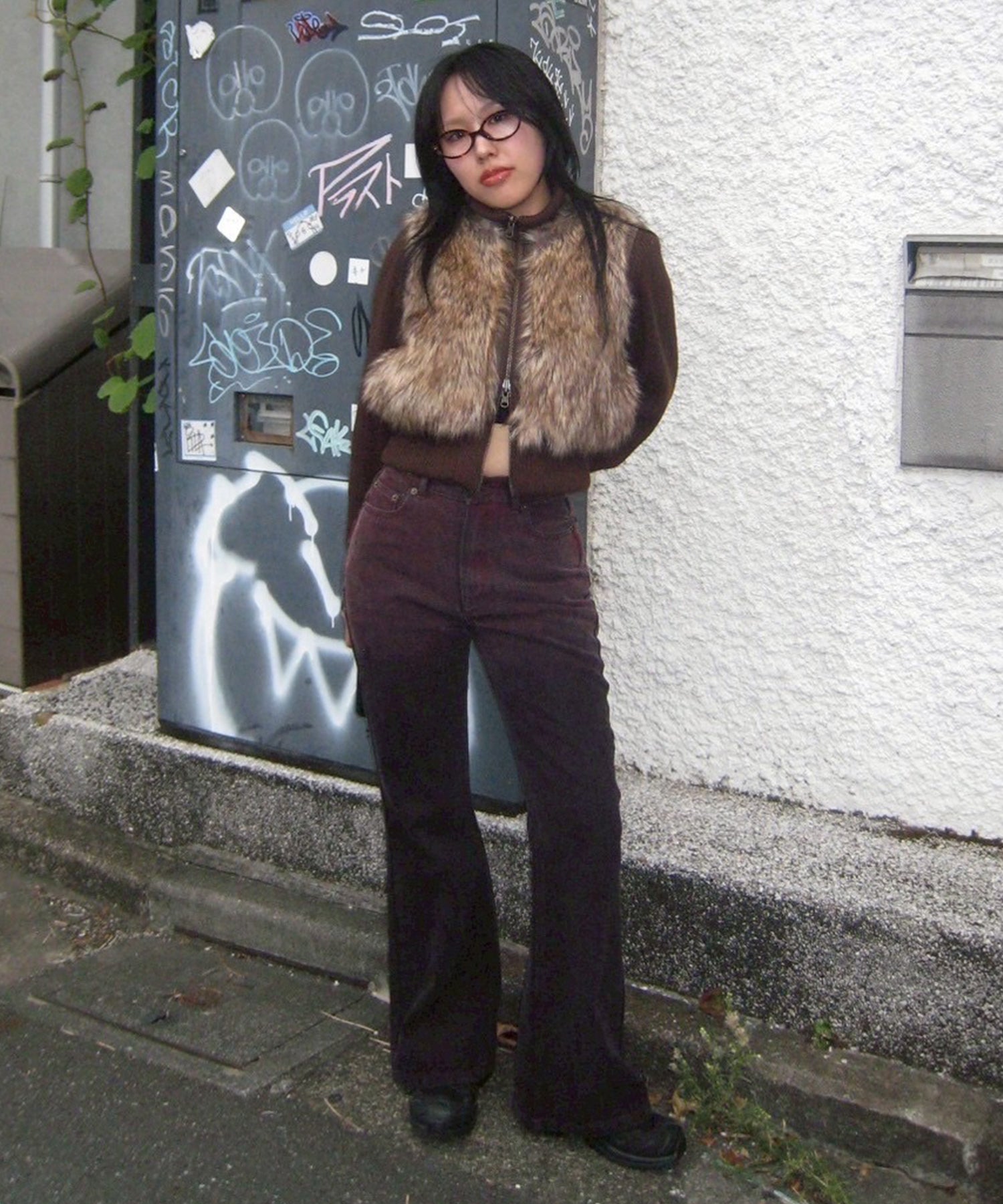 STAFF:158cm/COLOR:DARK RED/SIZE:24