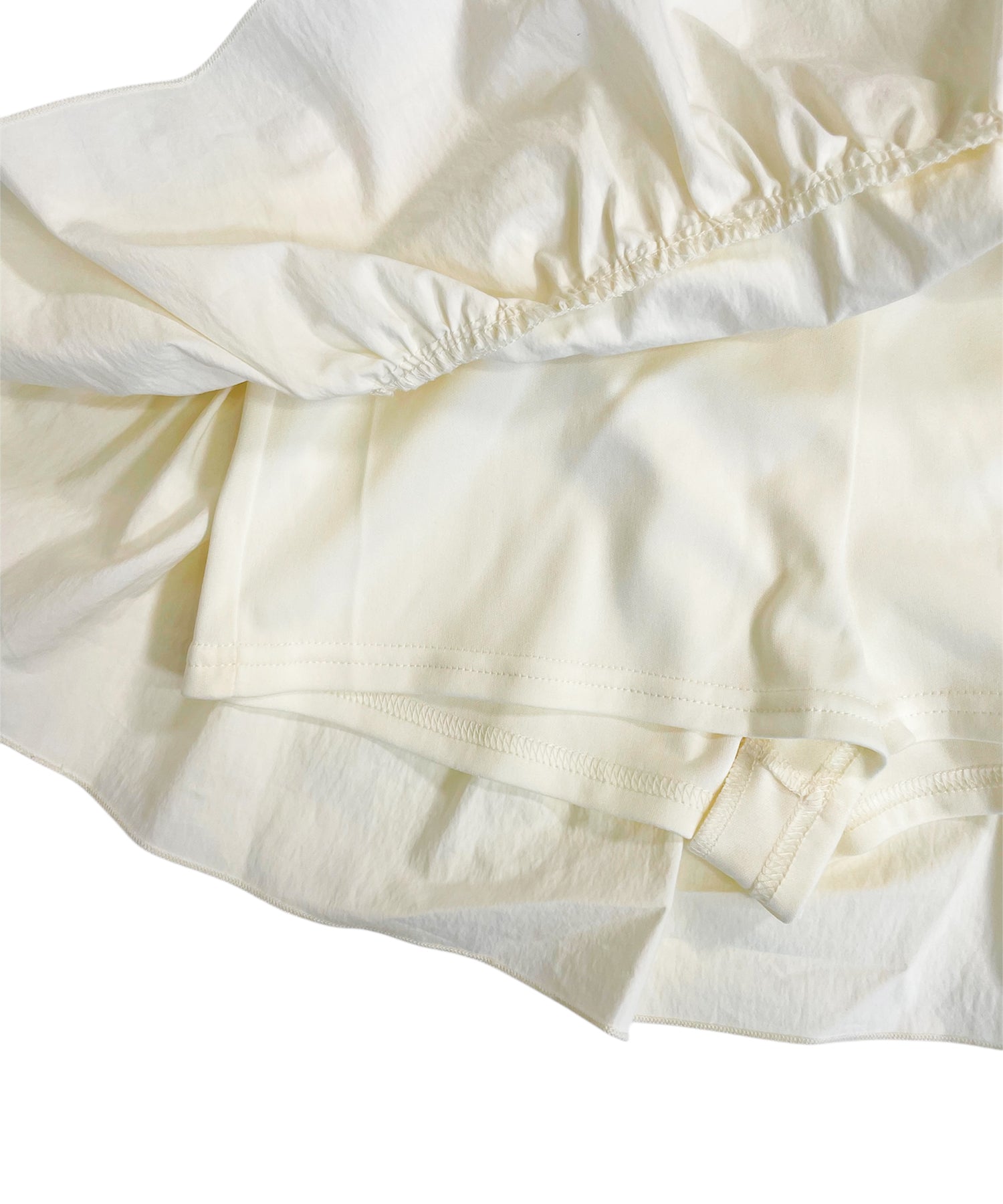 コットンレースティアードミニスカート