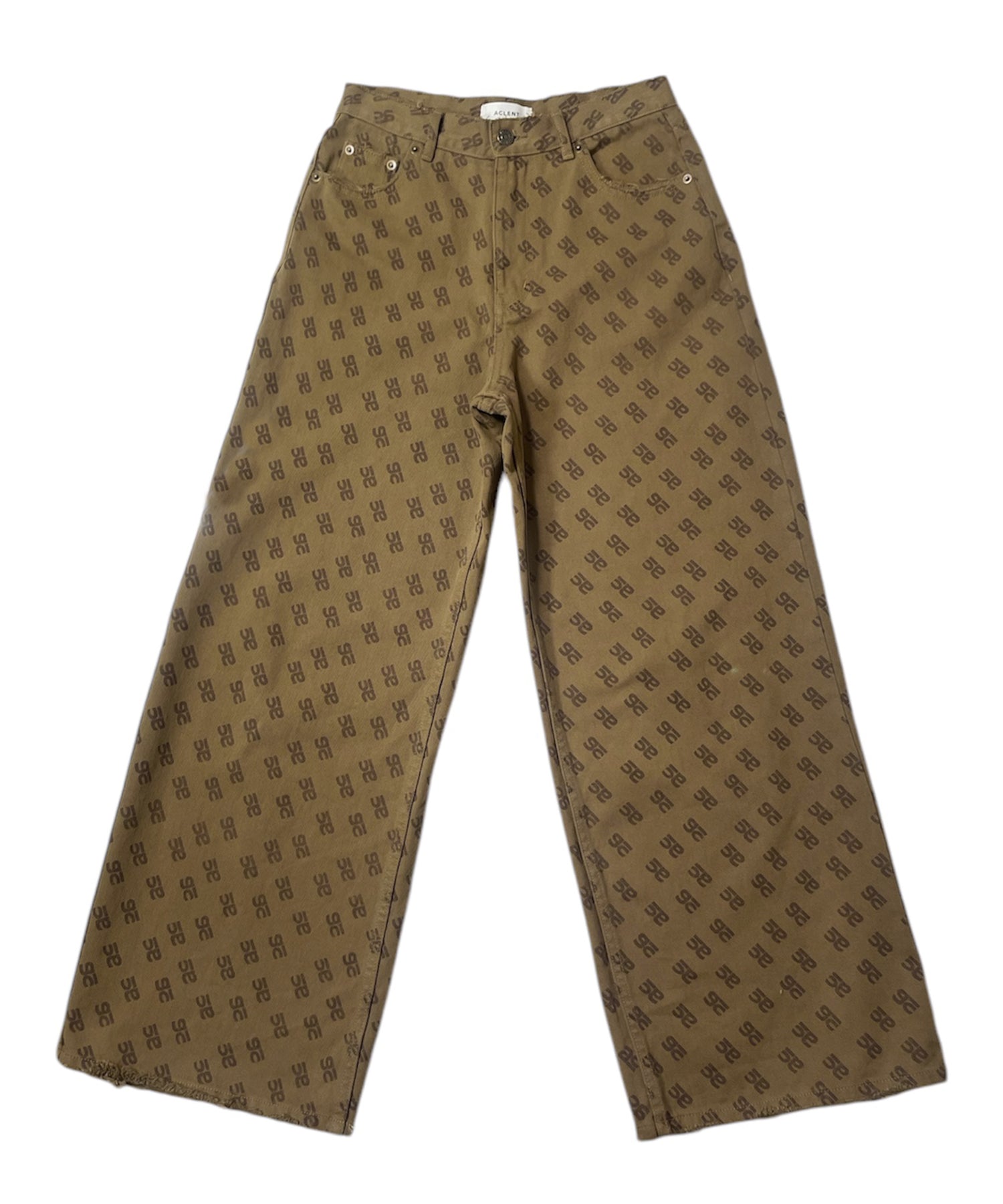 Logo print J/W wide straight pants