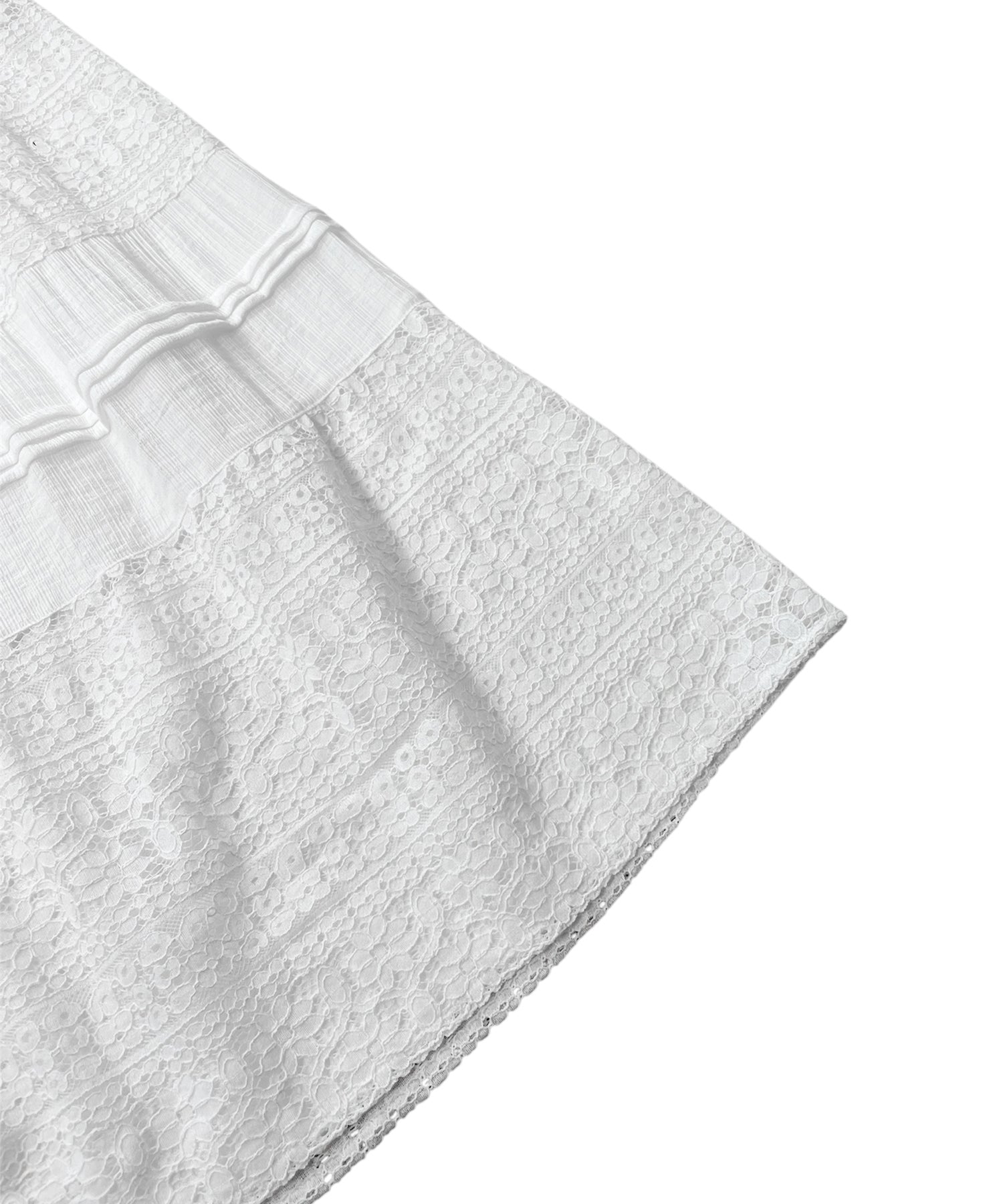 ドッキングレースティアードロングスカート