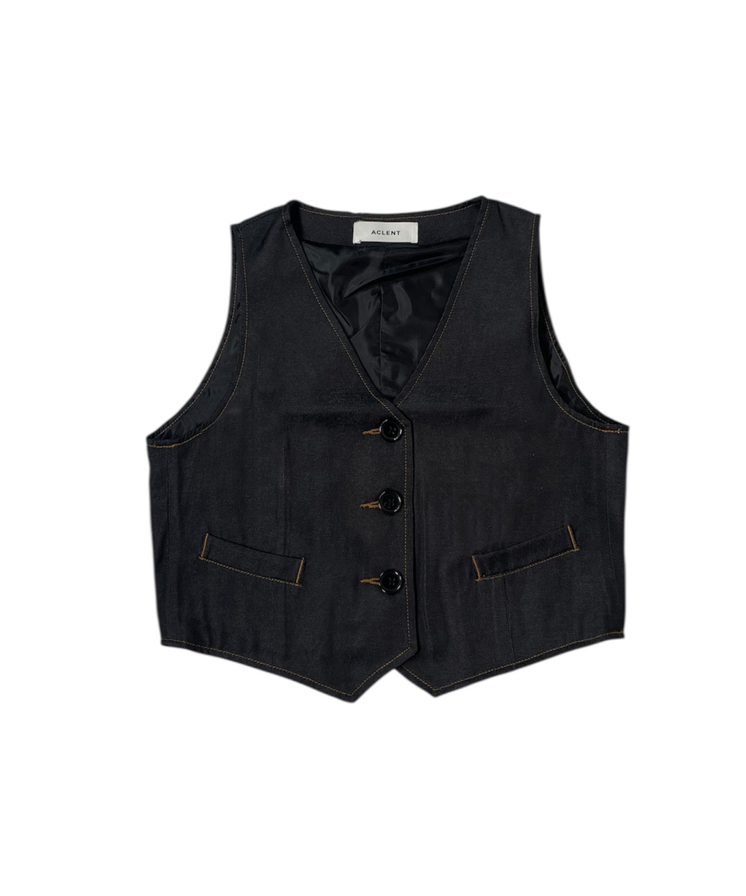 デニムライクコンパクトベスト