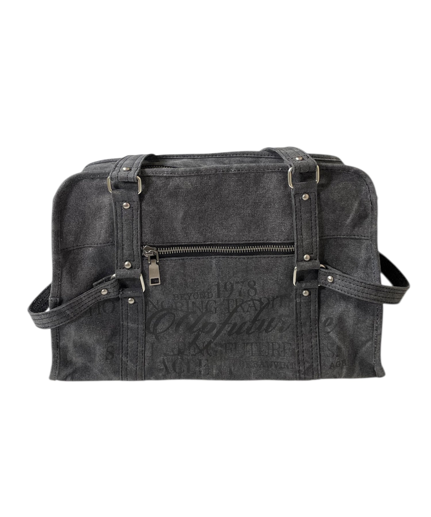 ロゴプリントキャンバスバッグ