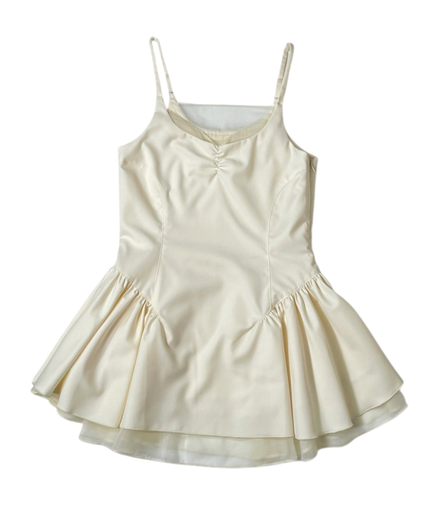 シアーレイヤードフレアミニワンピース