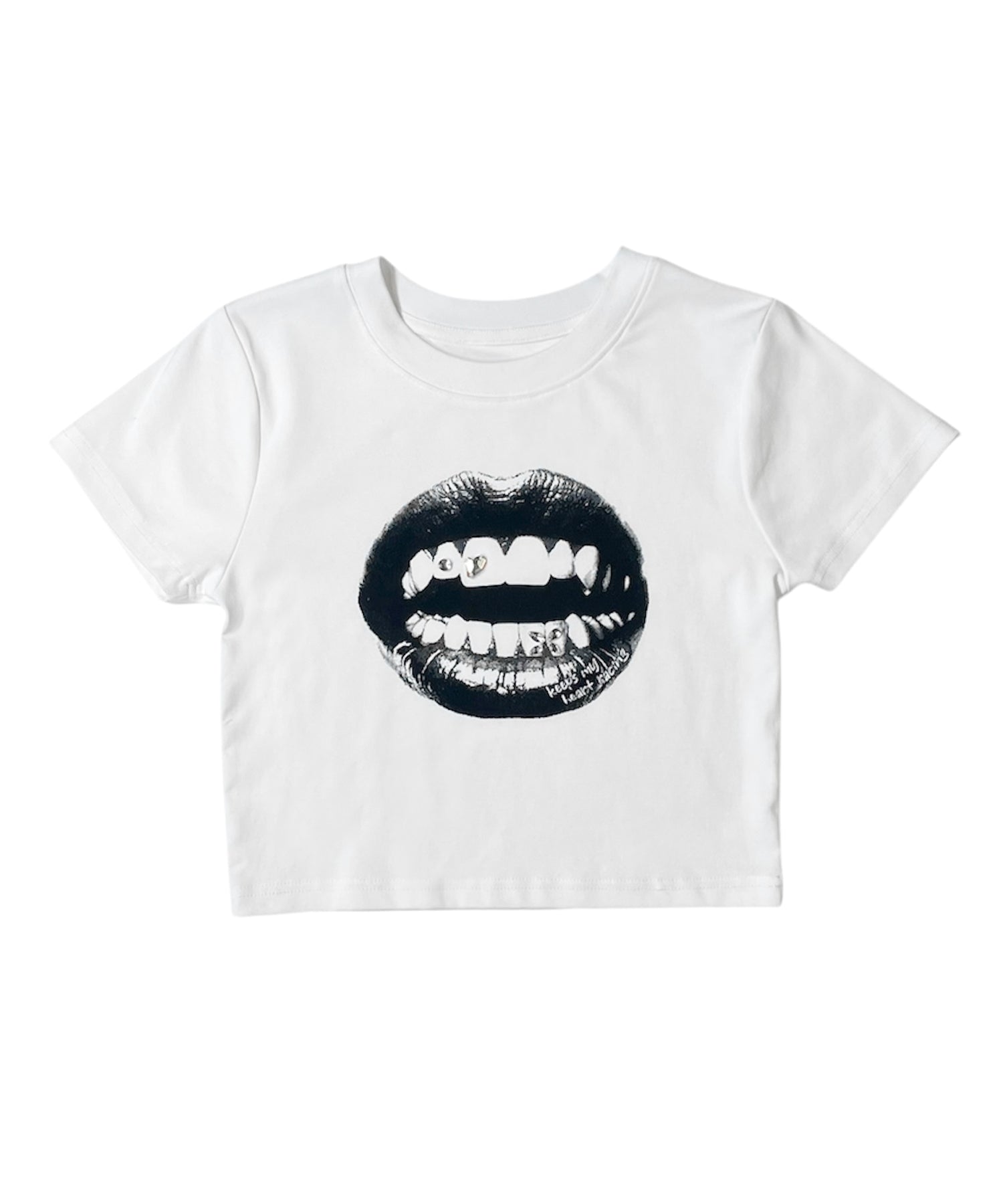 リッププリントデザインミニTシャツ