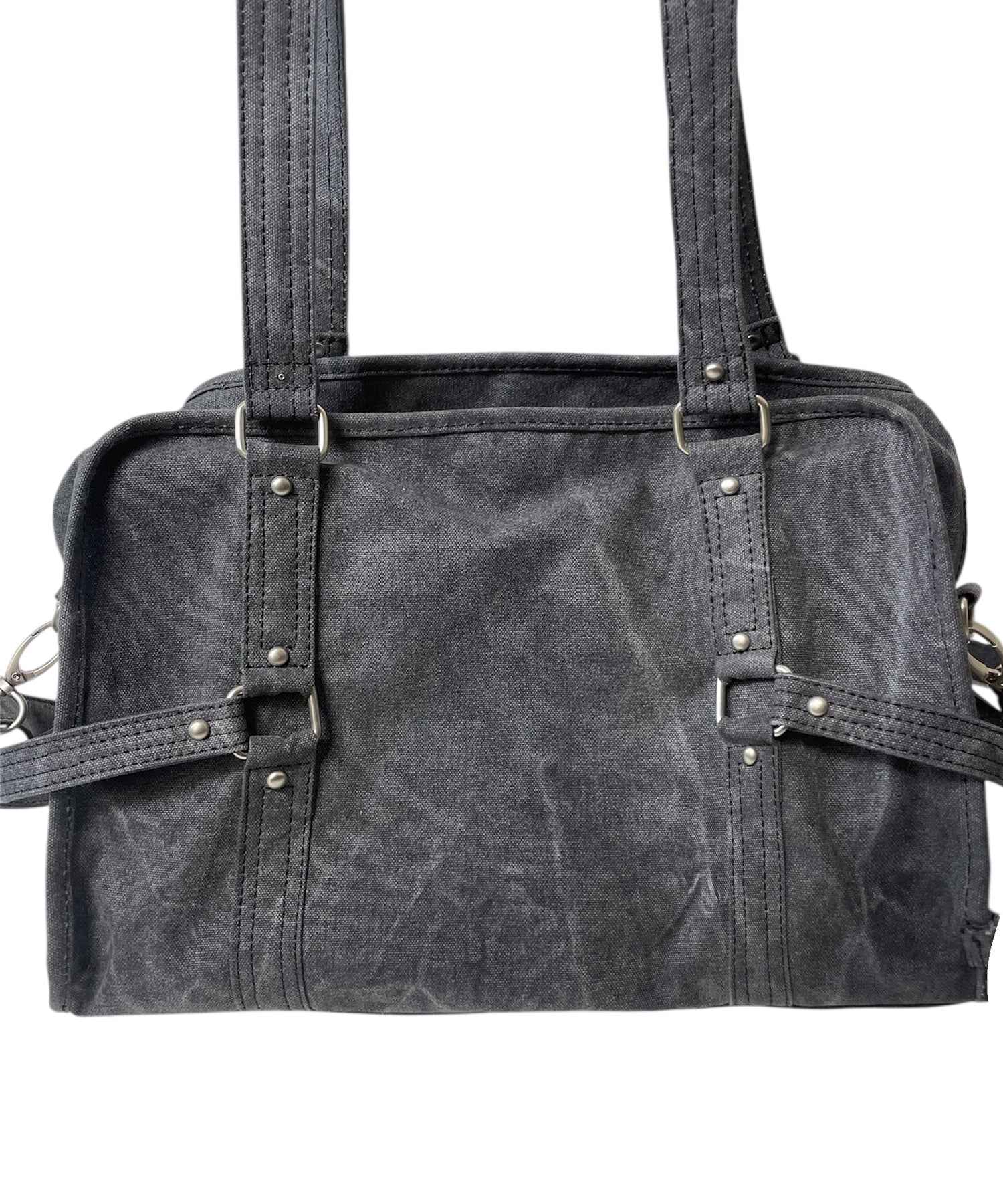 ロゴプリントキャンバスバッグ