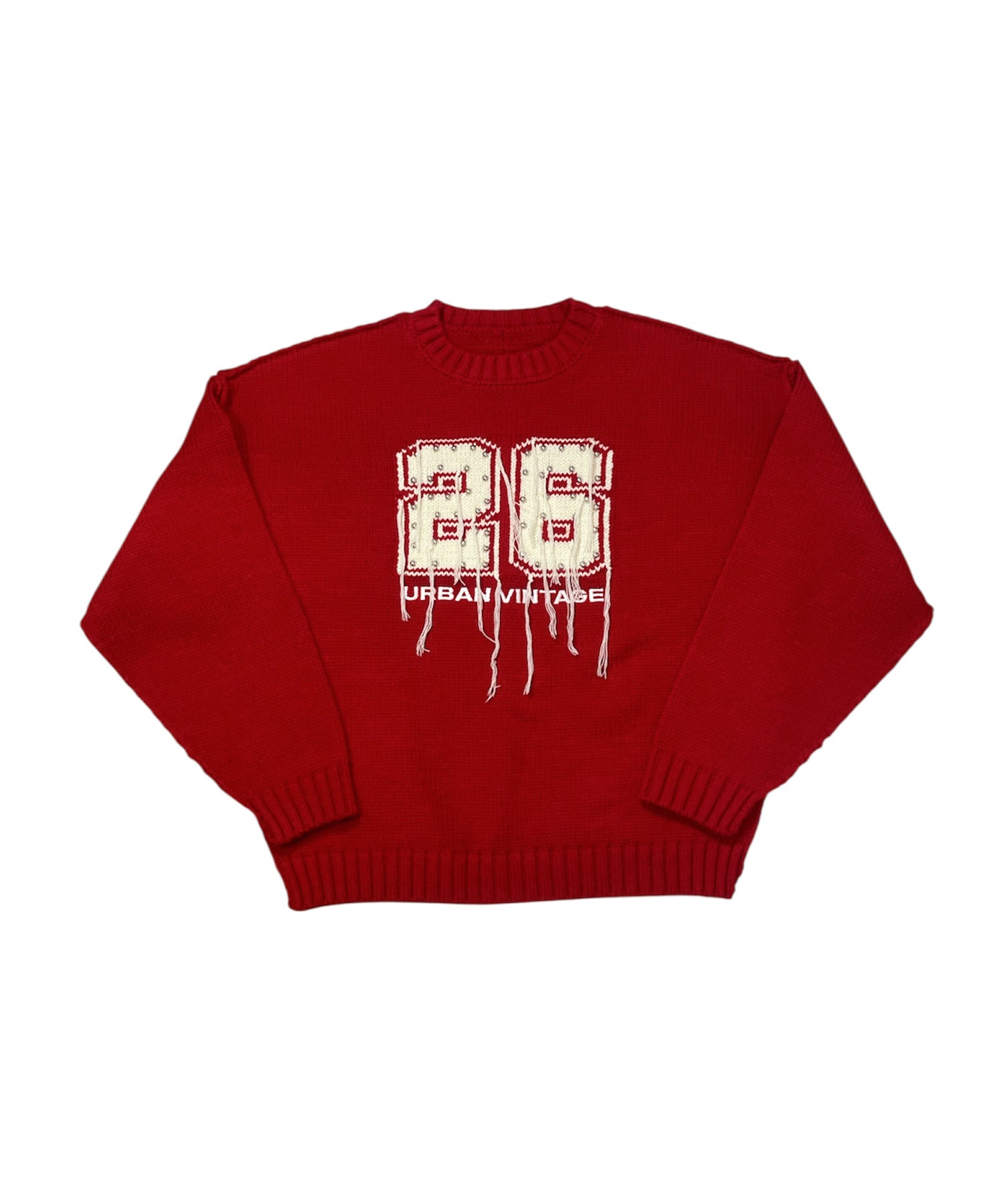 ナンバリングジャガードロゴニット