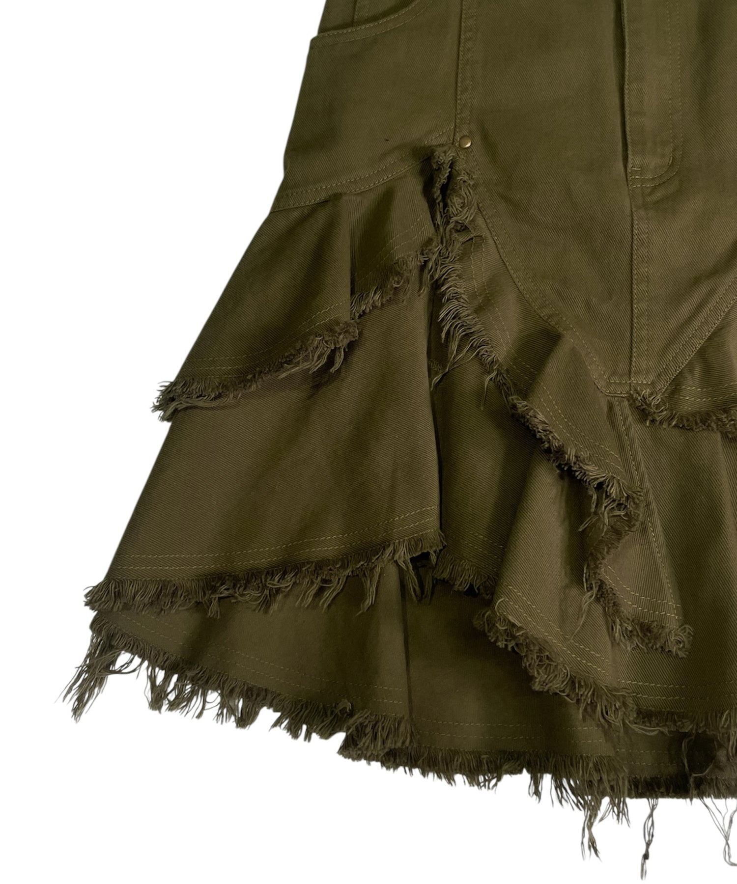 コットンランダムティアードスカート