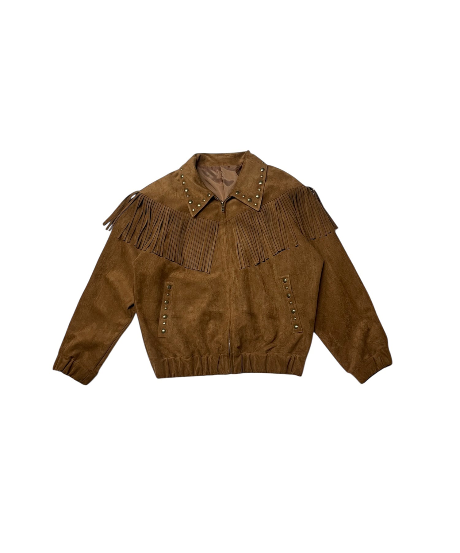 スウェードフリンジブルゾン