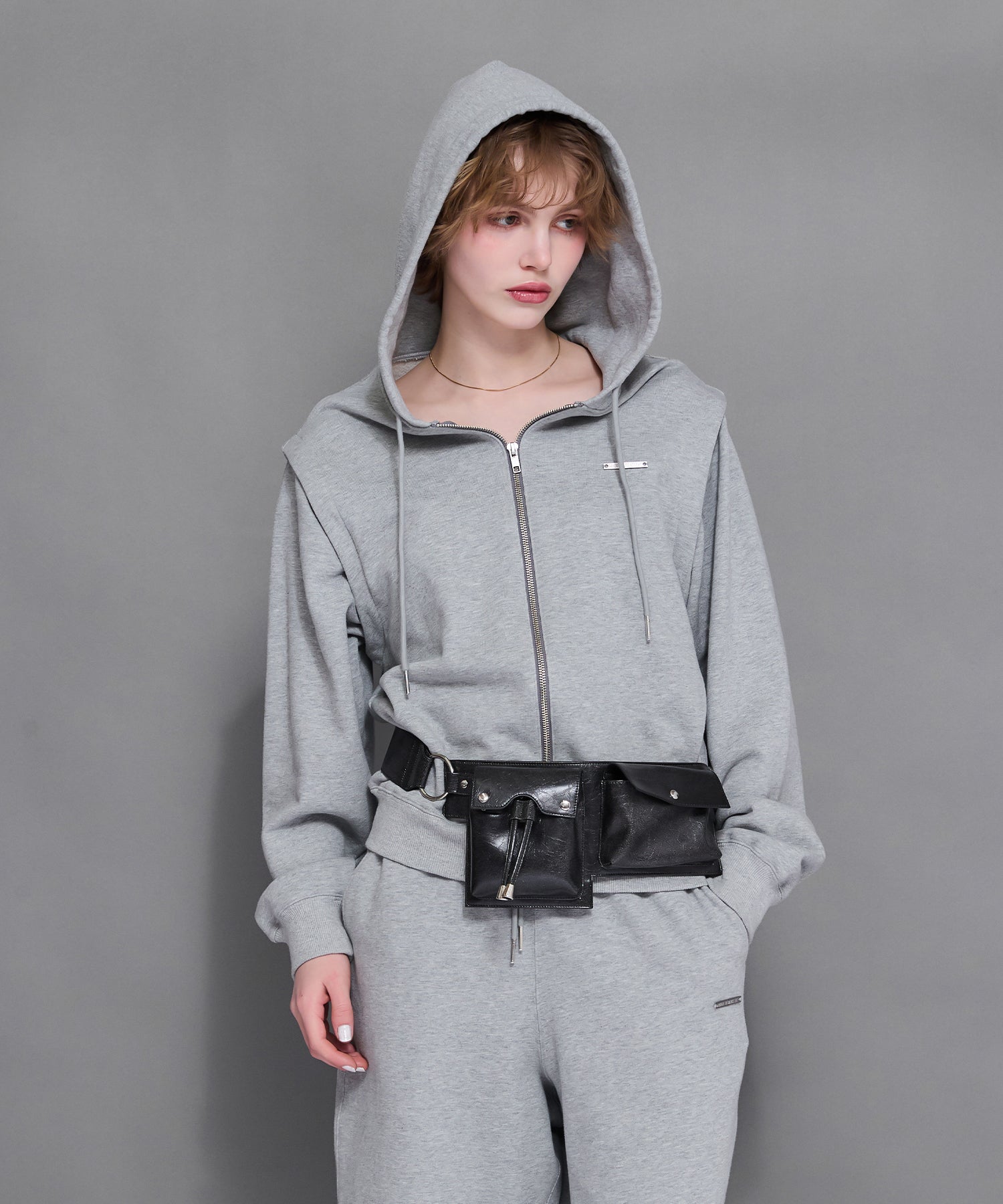 MODEL:170cm/COLOR:GRAY/SIZE:F