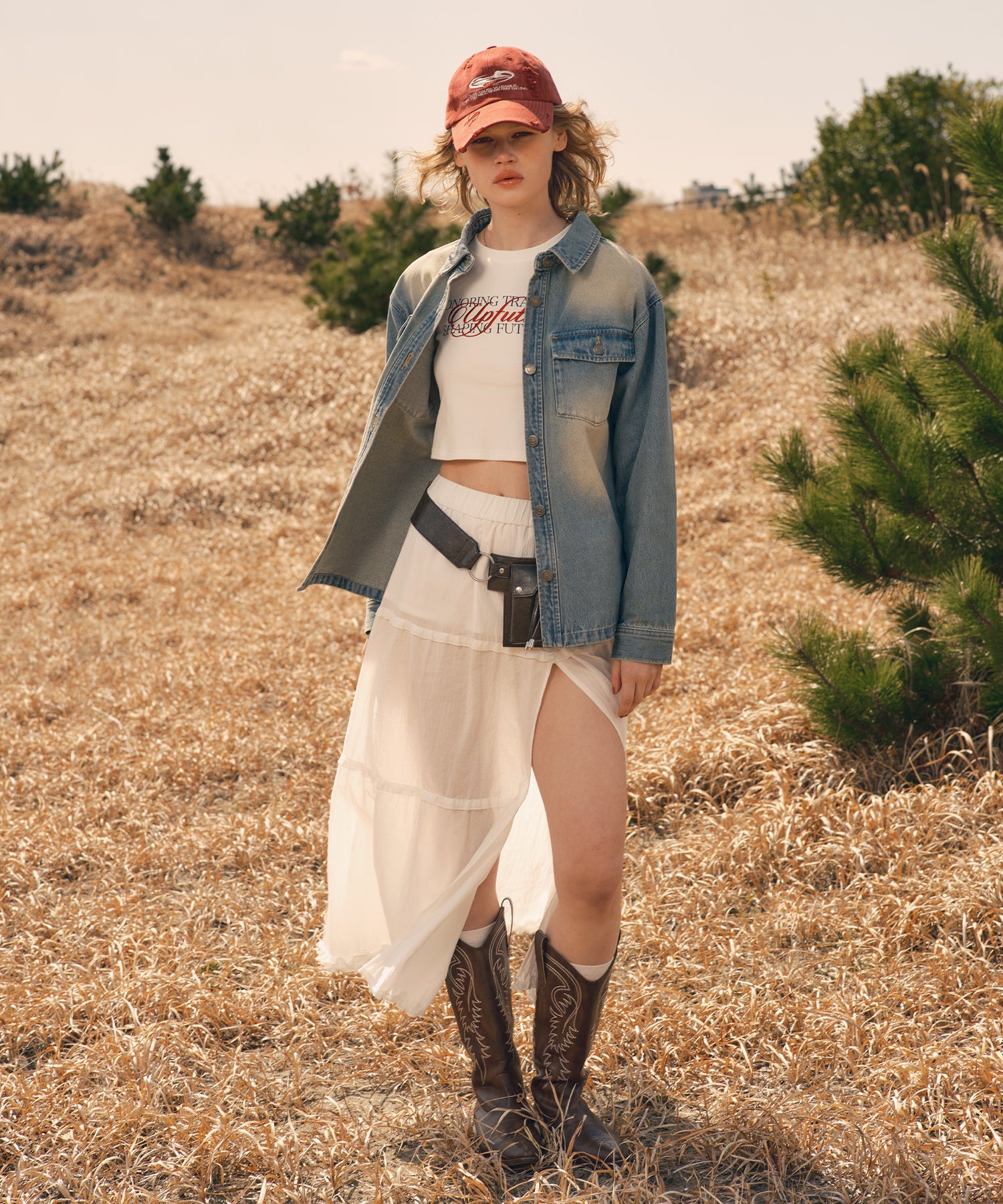 MODEL:173cm/COLOR:LIGHT BLUE/SIZE:F