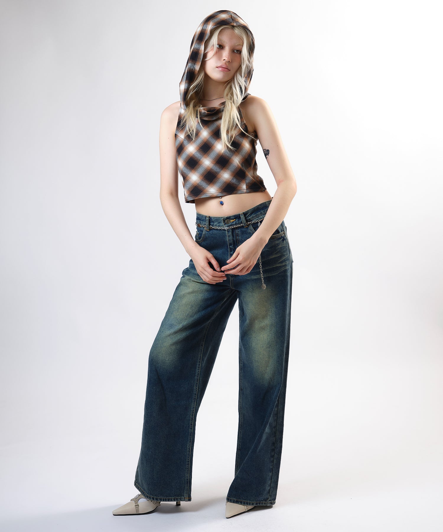 MODEL:170cm/COLOR:BROWN/SIZE:F