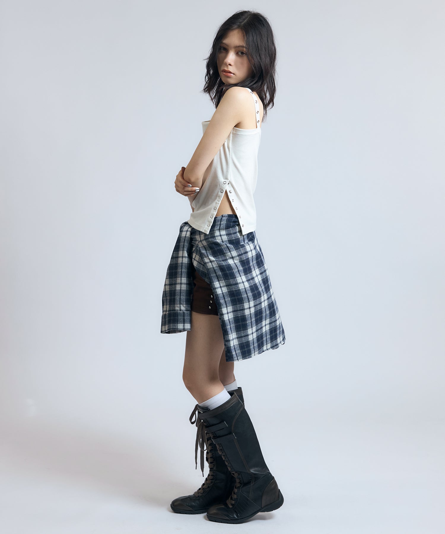 MODEL:163cm/COLOR:WHITE/SIZE:F