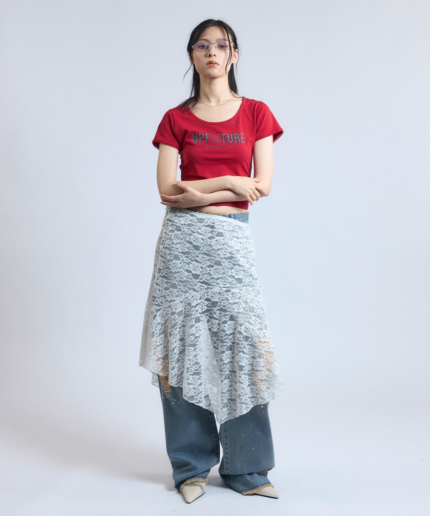 MODEL:163cm/COLOR:RED/SIZE:F