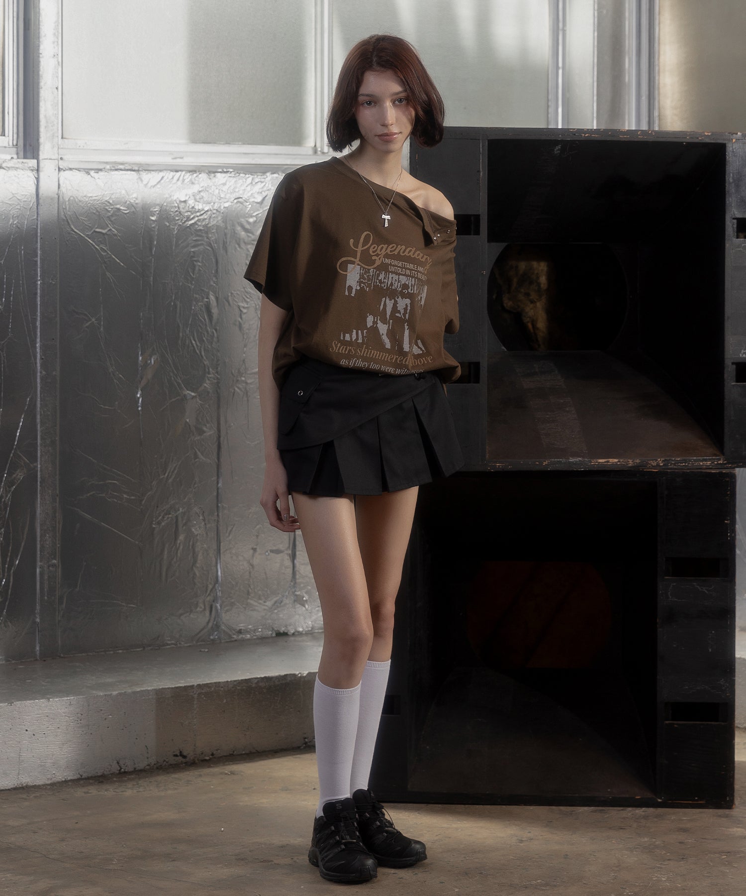 MODEL:172cm/COLOR:BLACK/SIZE:M