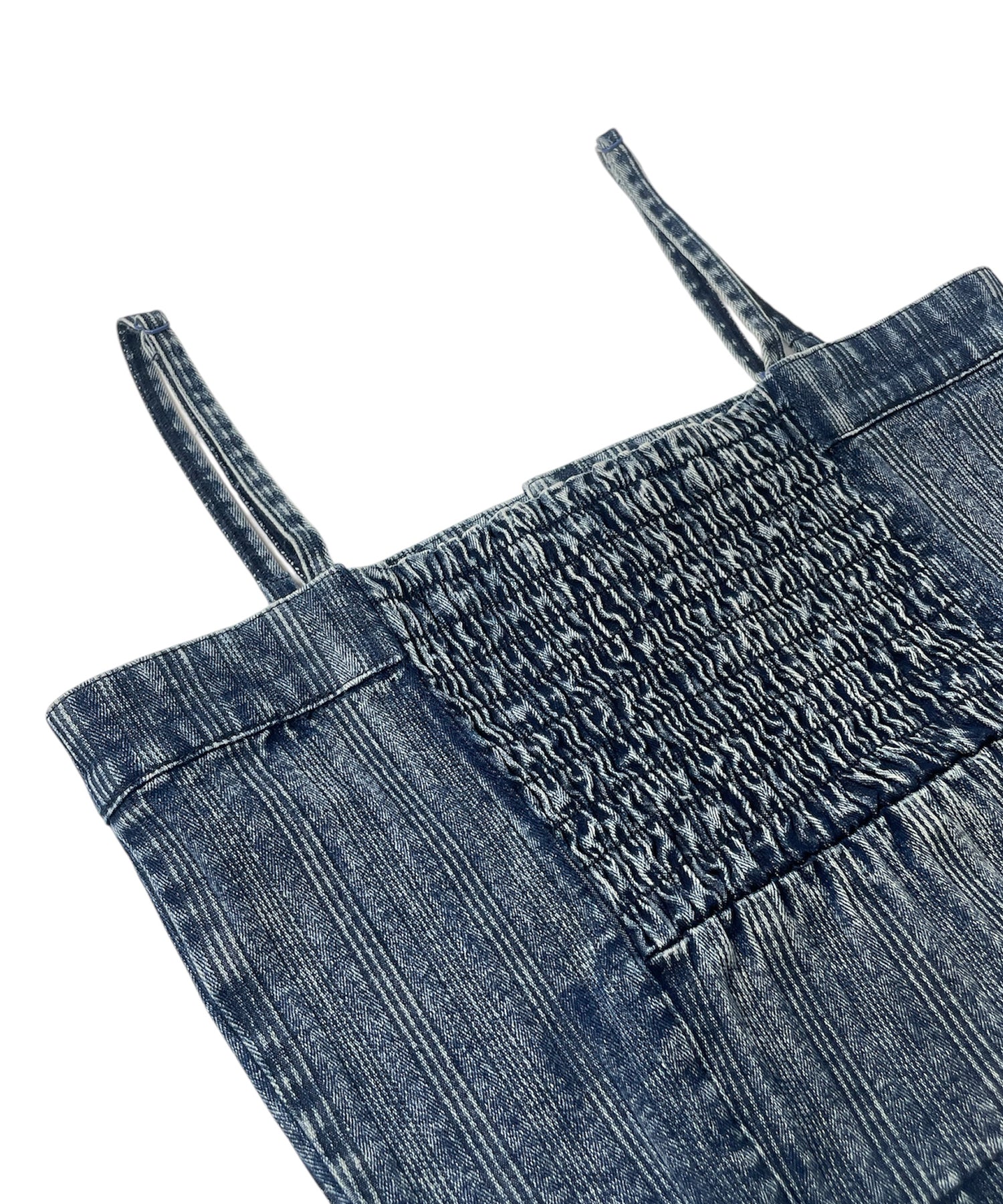 コンパクトストライプデニムキャミソール