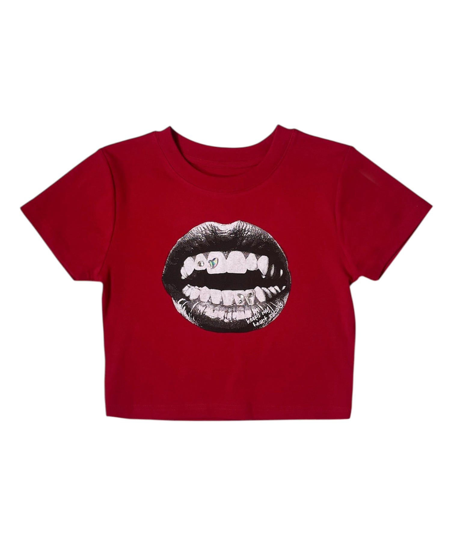 リッププリントデザインミニTシャツ