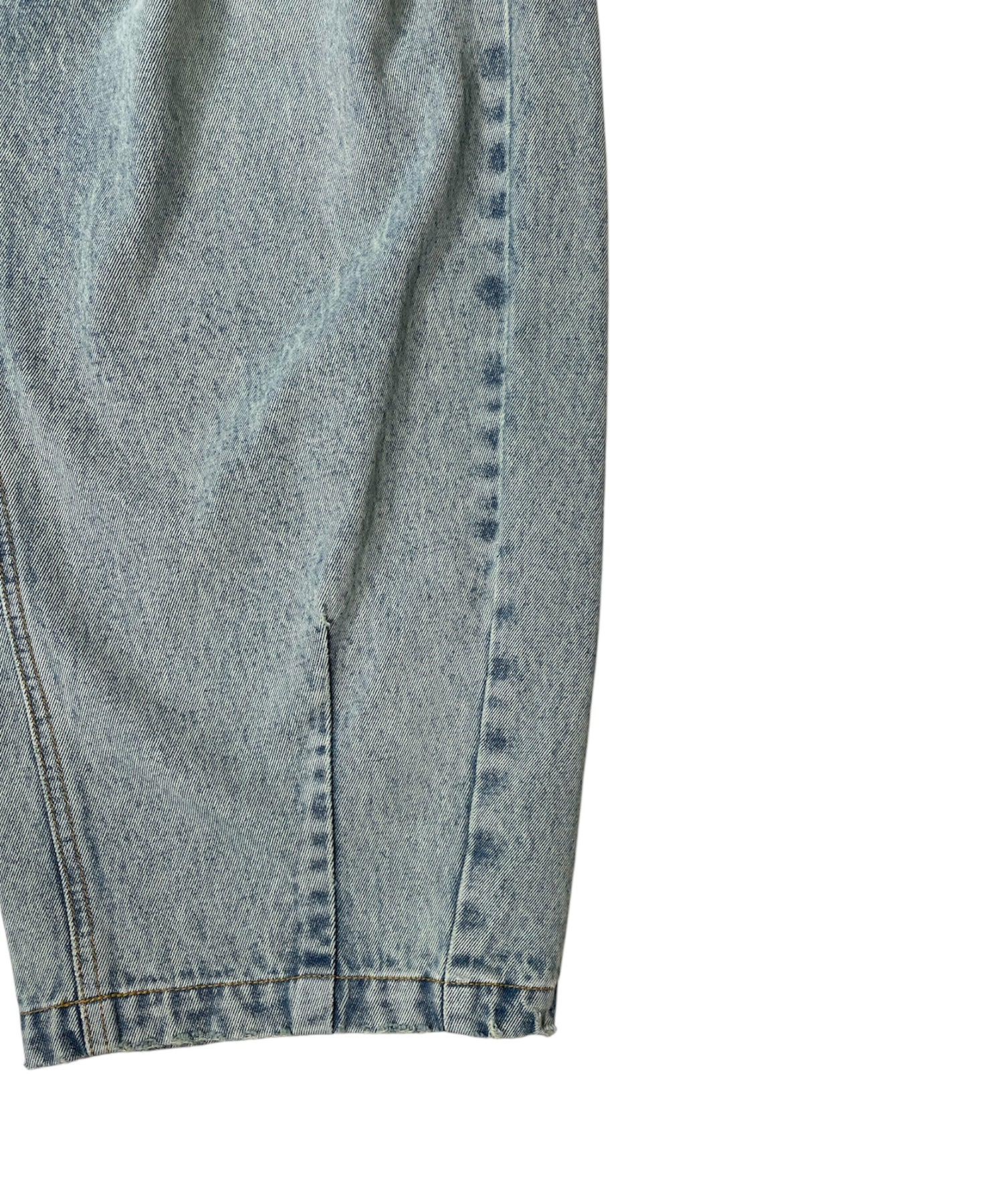 【miyu×ACLENT】ワンタックカーブJ/Wデニムパンツ