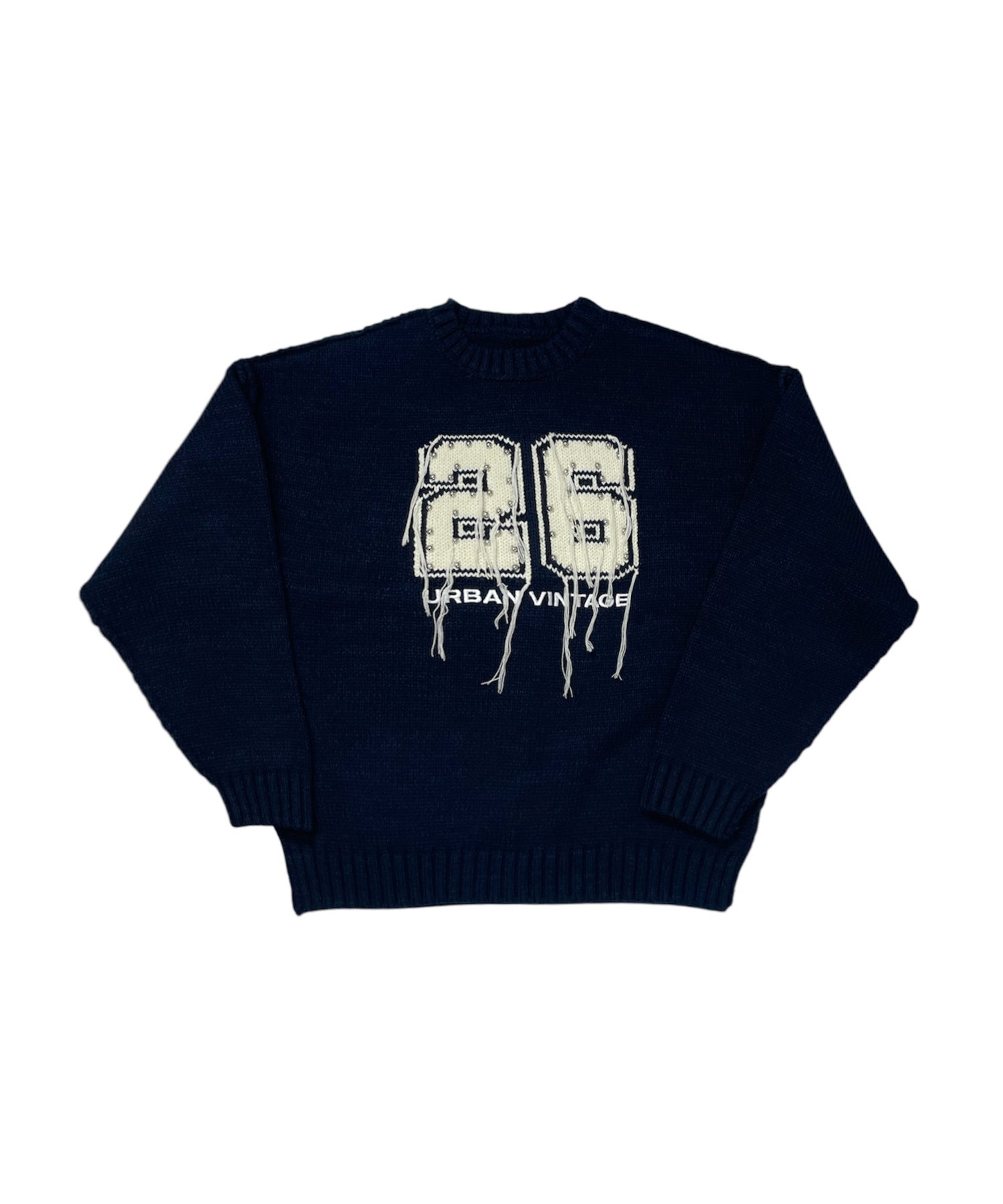 ナンバリングジャガードロゴニット