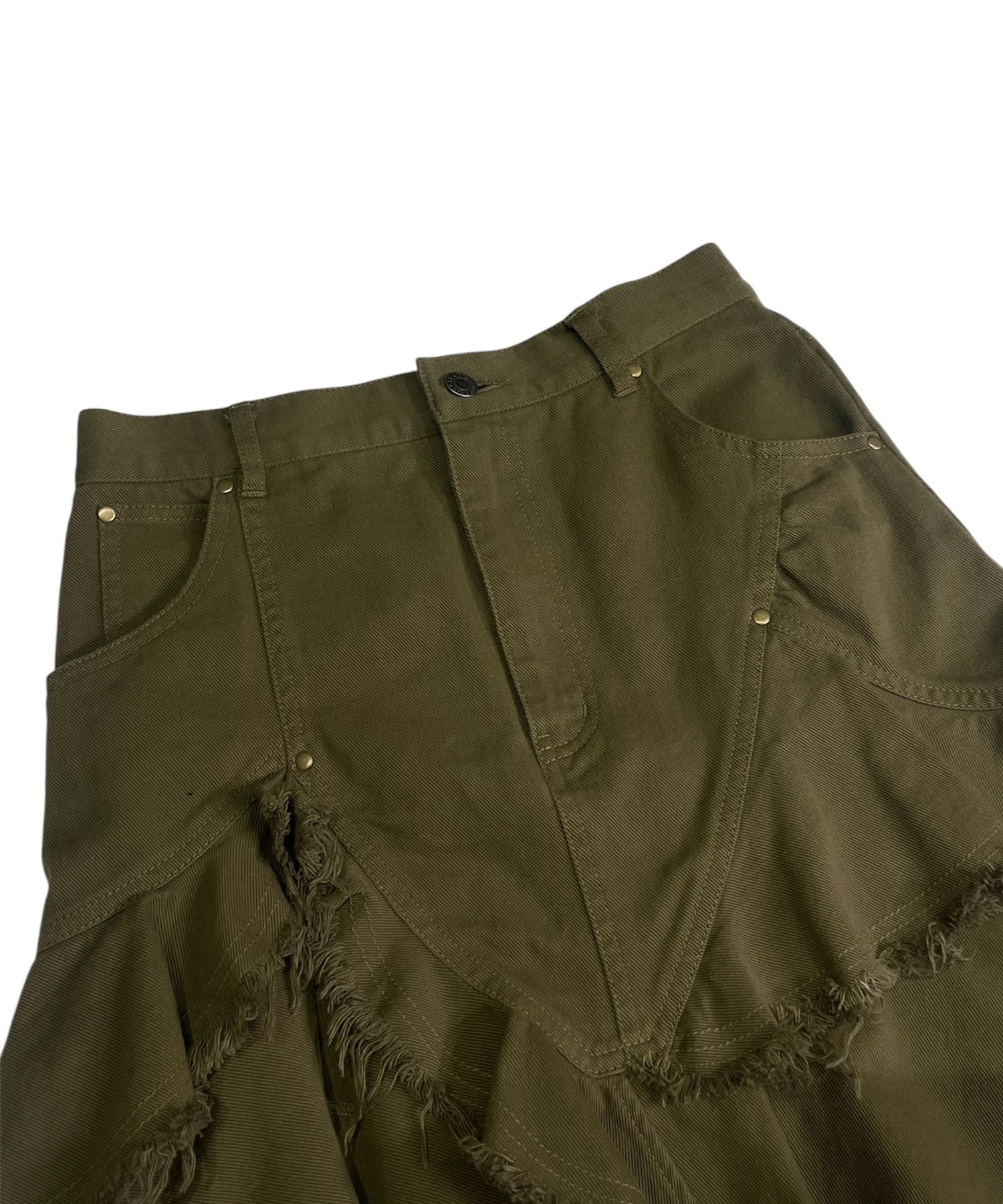 コットンランダムティアードスカート