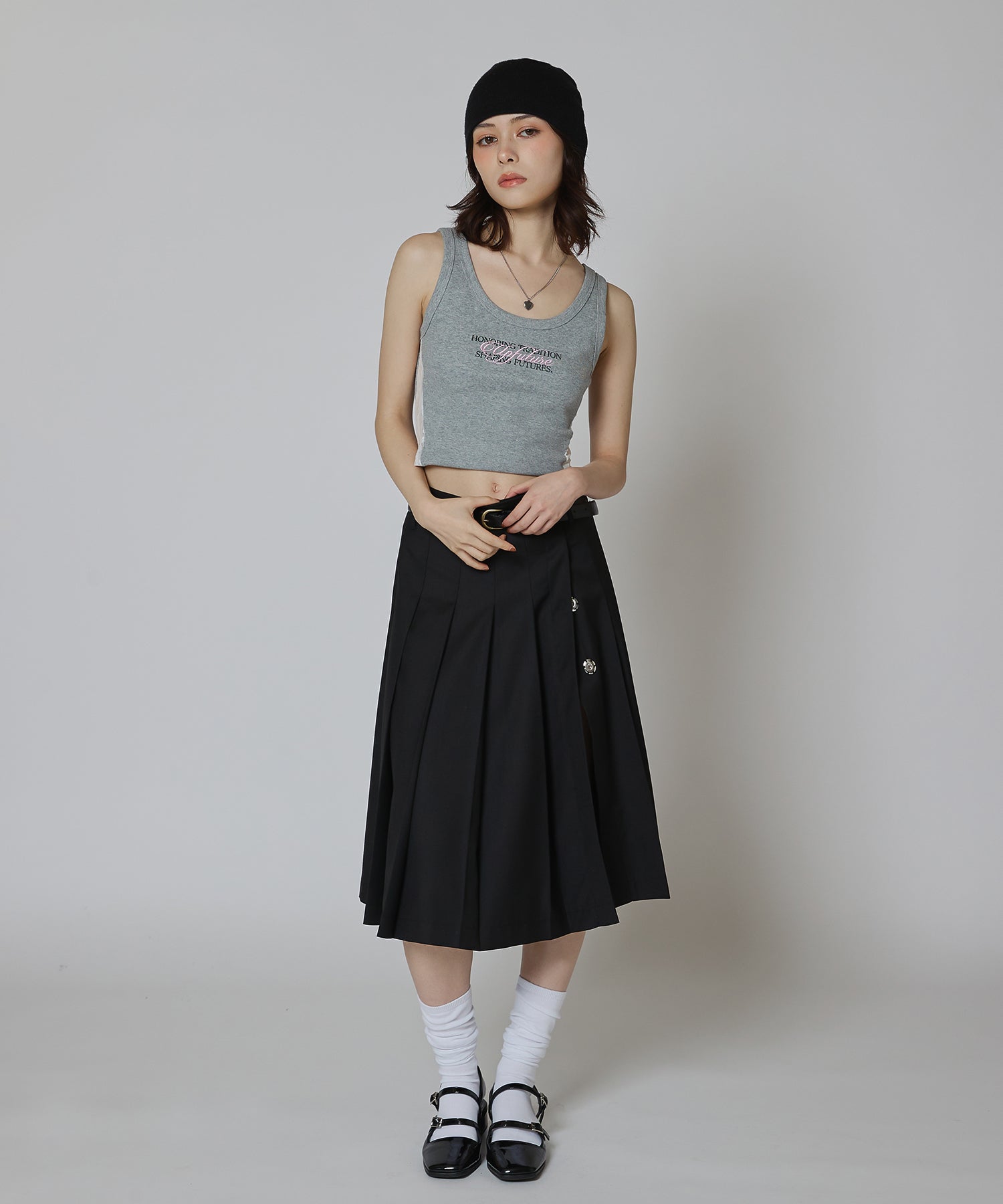 MODEL:163cm/COLOR:GRAY/SIZE:F