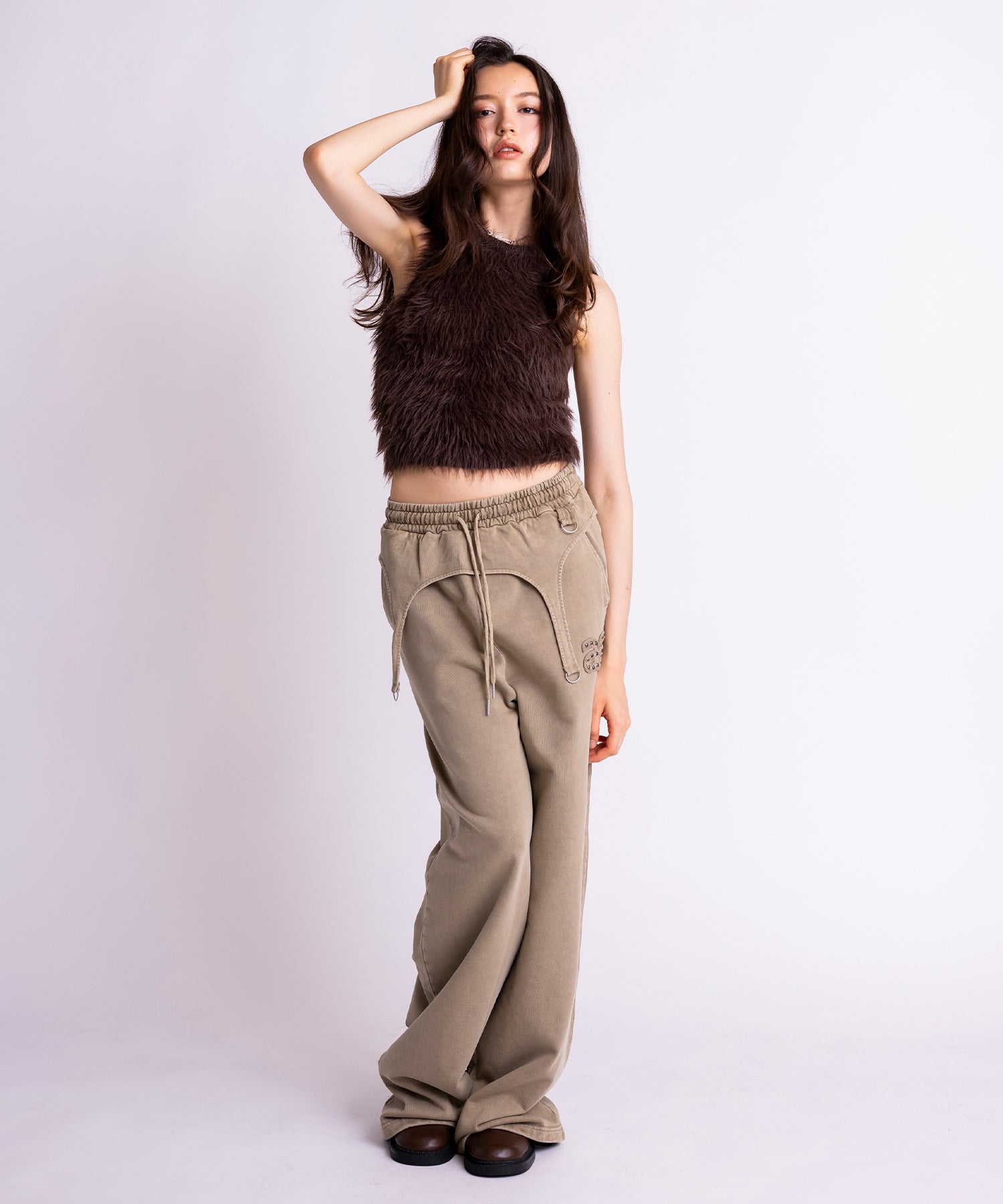 MODEL:171cm/COLOR:BEIGE/SIZE:M