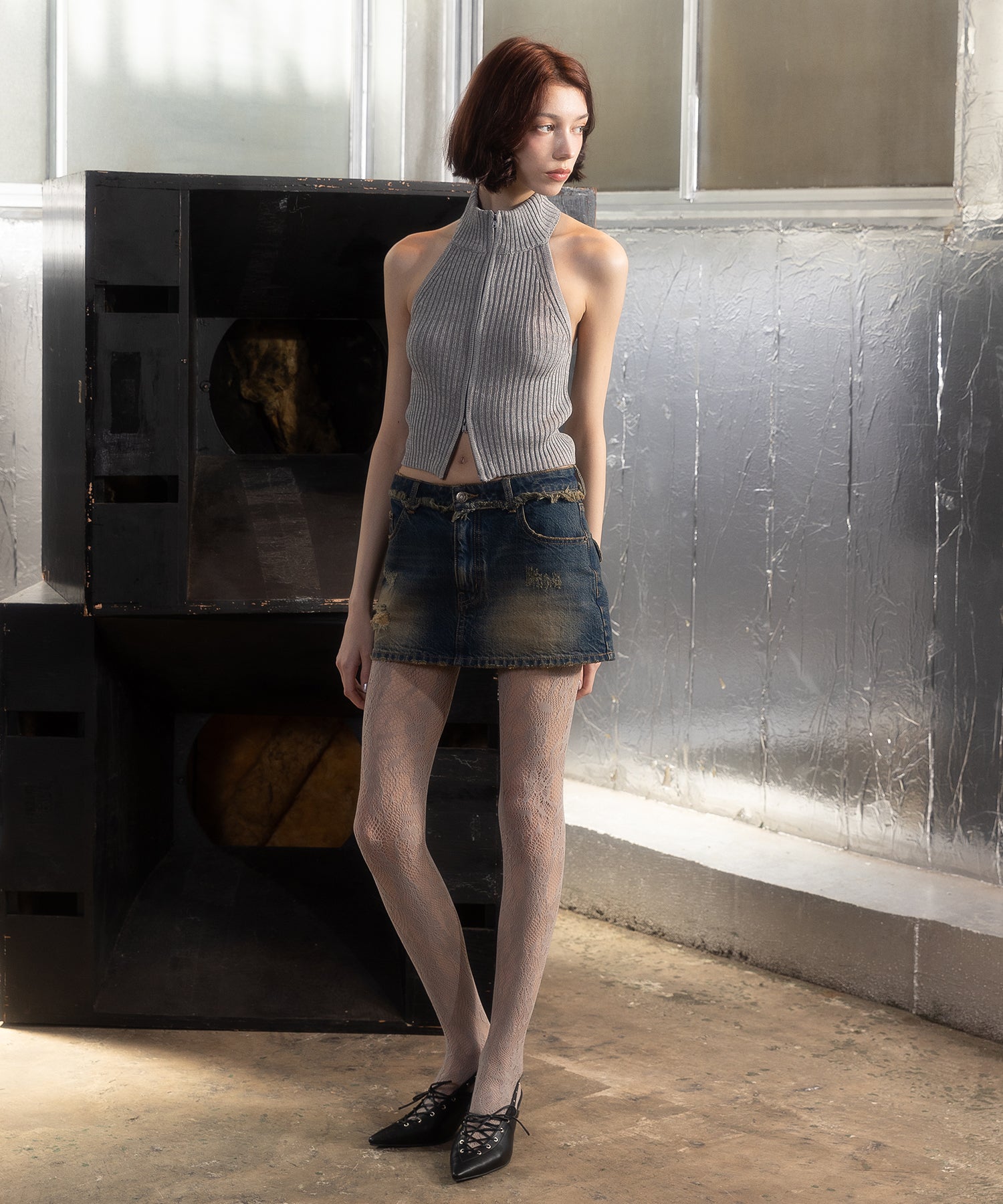 MODEL:172cm/COLOR:BLUE/SIZE:S