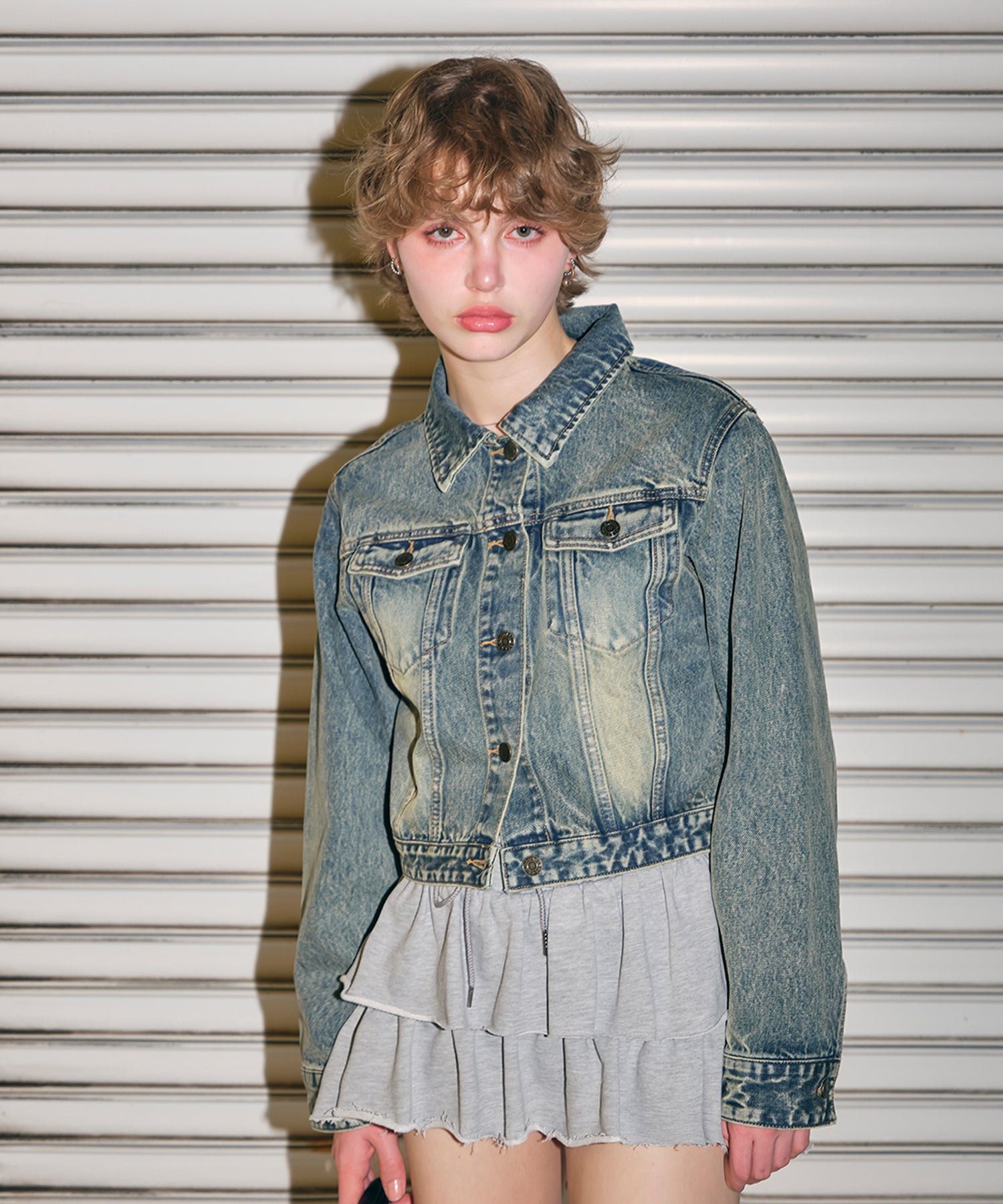 MODEL:170cm/COLOR:BLUE/SIZE:F