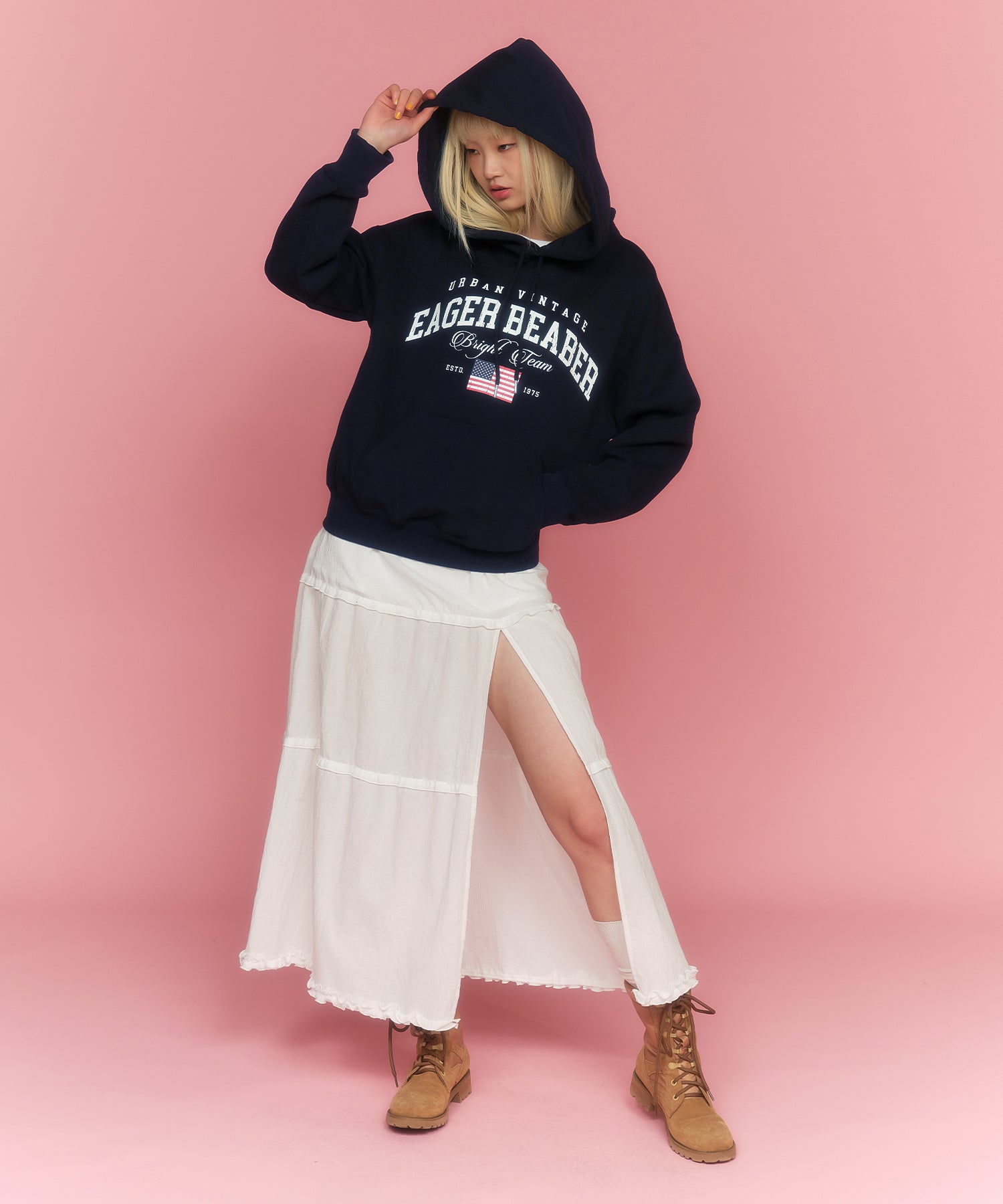 MODEL:174cm/COLOR:NAVY/SIZE:F