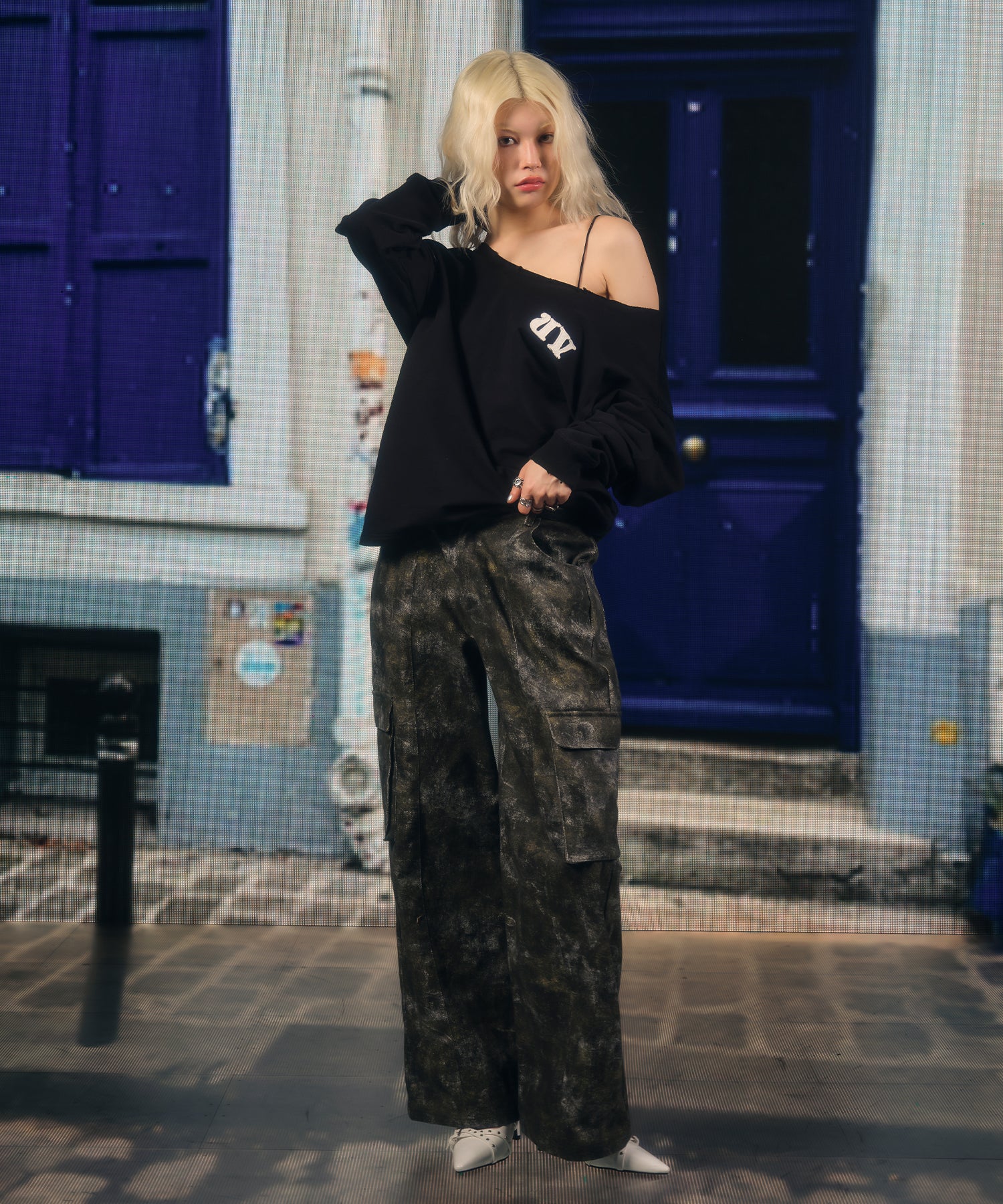 MODEL:170cm/COLOR:BLACK/SIZE:M