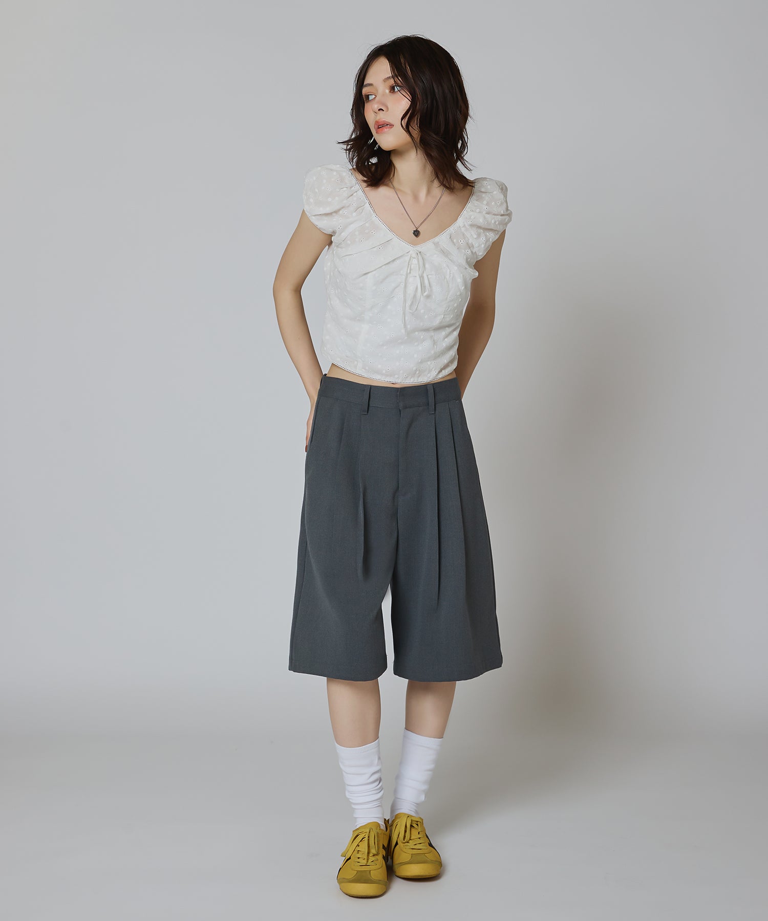 MODEL:163cm/COLOR:GRAY/SIZE:F