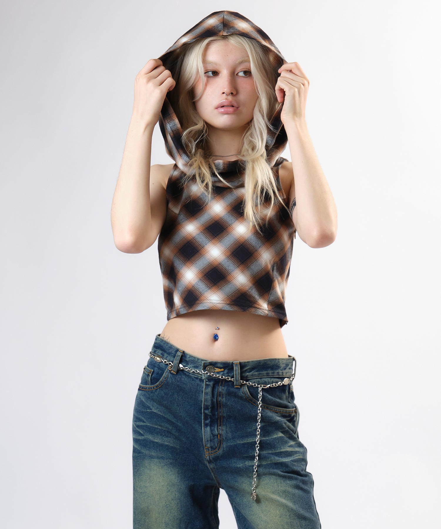 MODEL:170cm/COLOR:BROWN/SIZE:F