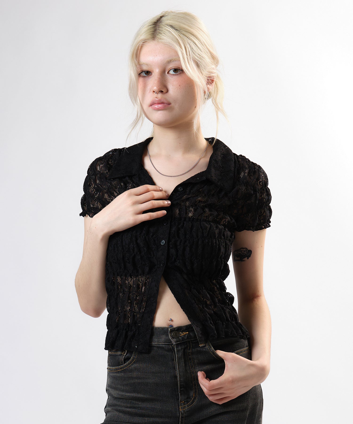 MODEL:174cm/COLOR:BLACK/SIZE:F