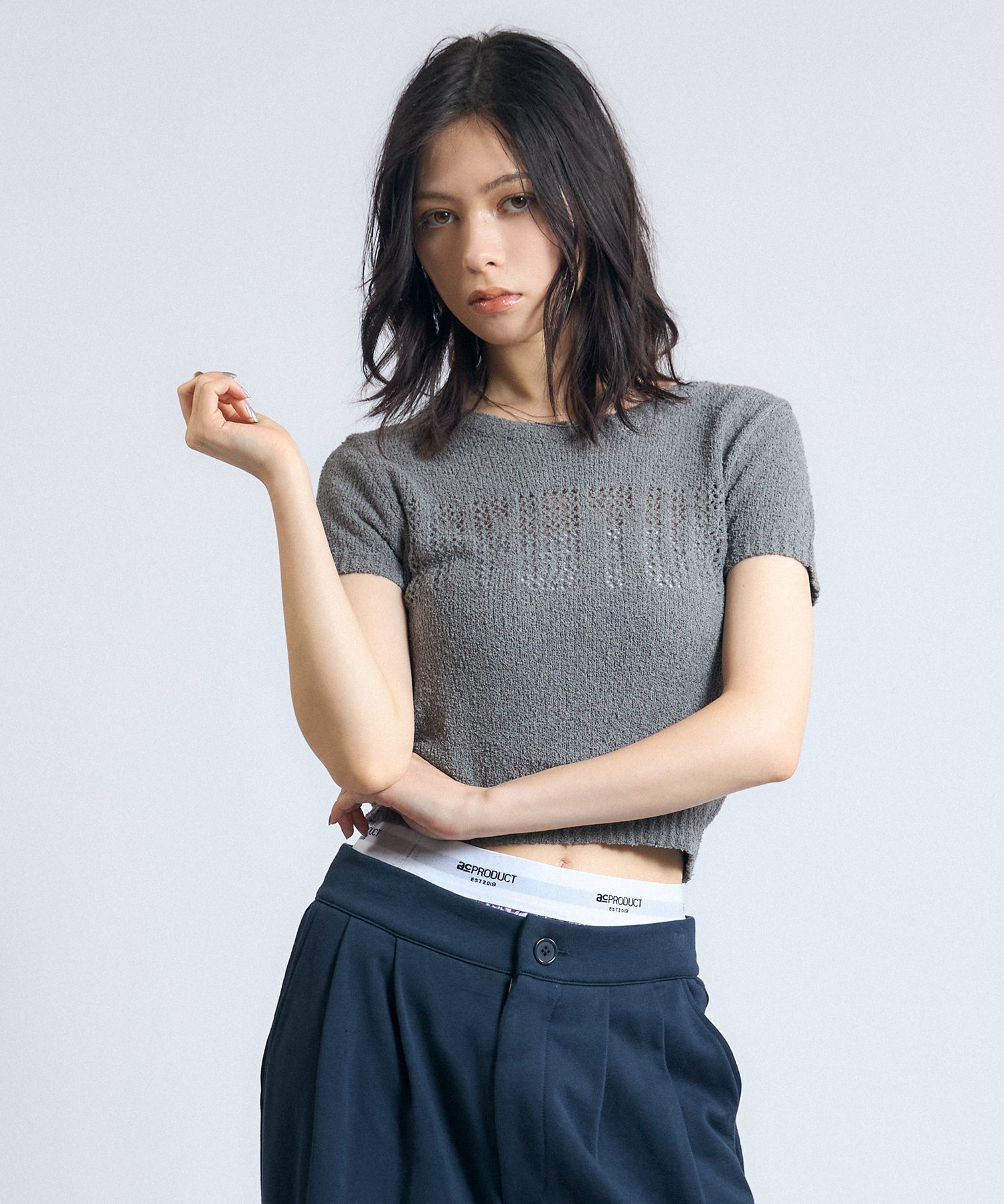 MODEL:163cm/COLOR:GRAY/SIZE:F