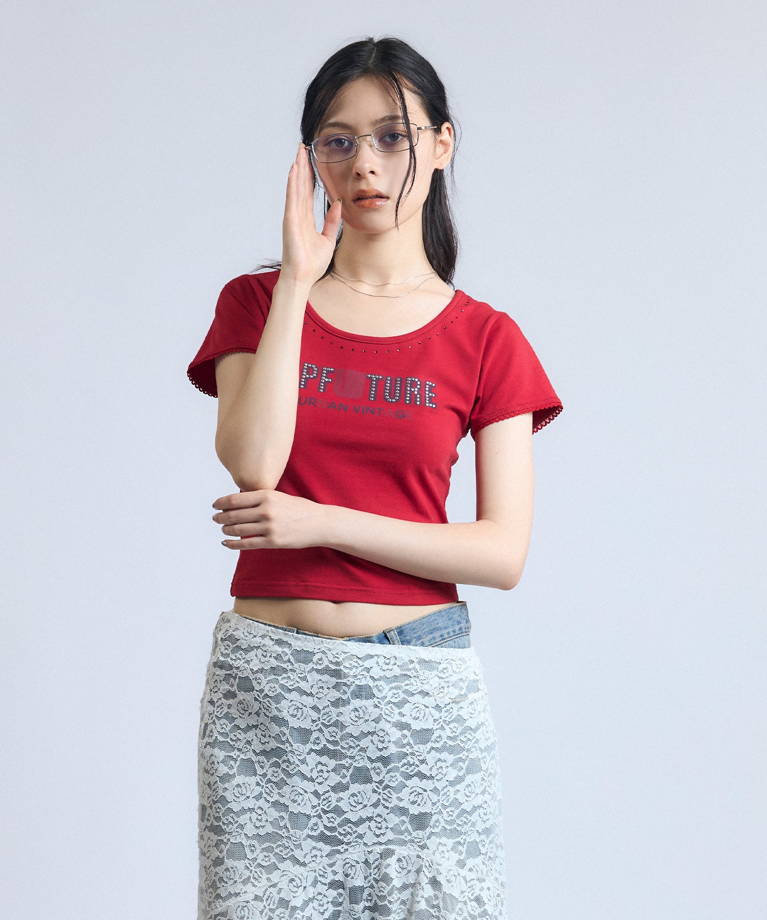 MODEL:163cm/COLOR:RED/SIZE:F