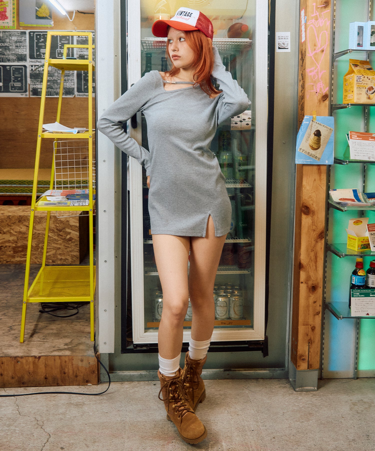 MODEL:170cm/COLOR:GRAY/SIZE:M