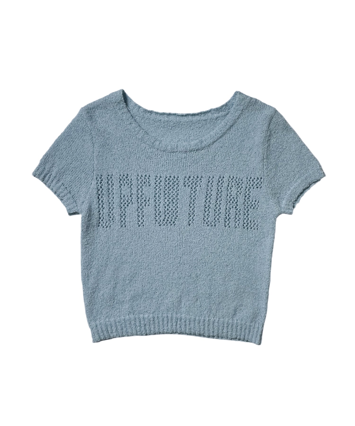 シアーロゴコンパクトブークレーニット