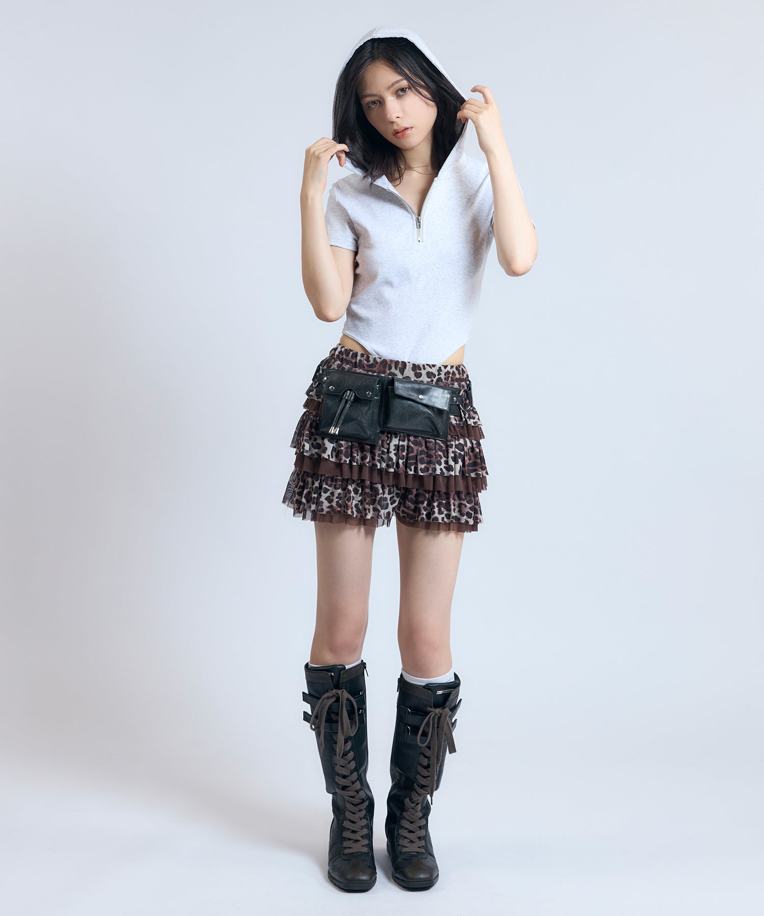 MODEL:163cm/COLOR:BROWN/SIZE:F