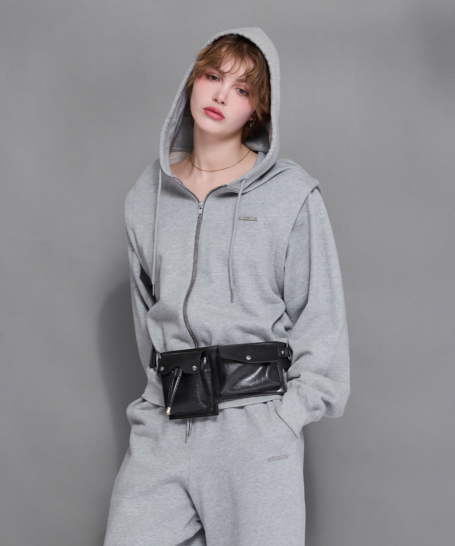 MODEL:170cm/COLOR:GRAY/SIZE:F