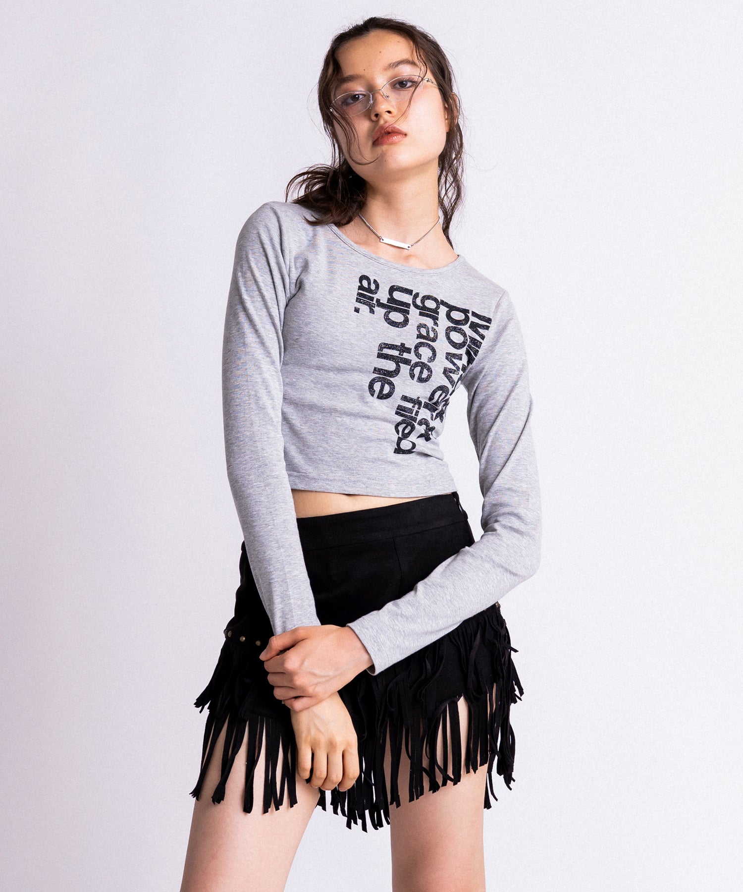 MODEL:171cm/COLOR:GRAY/SIZE:F