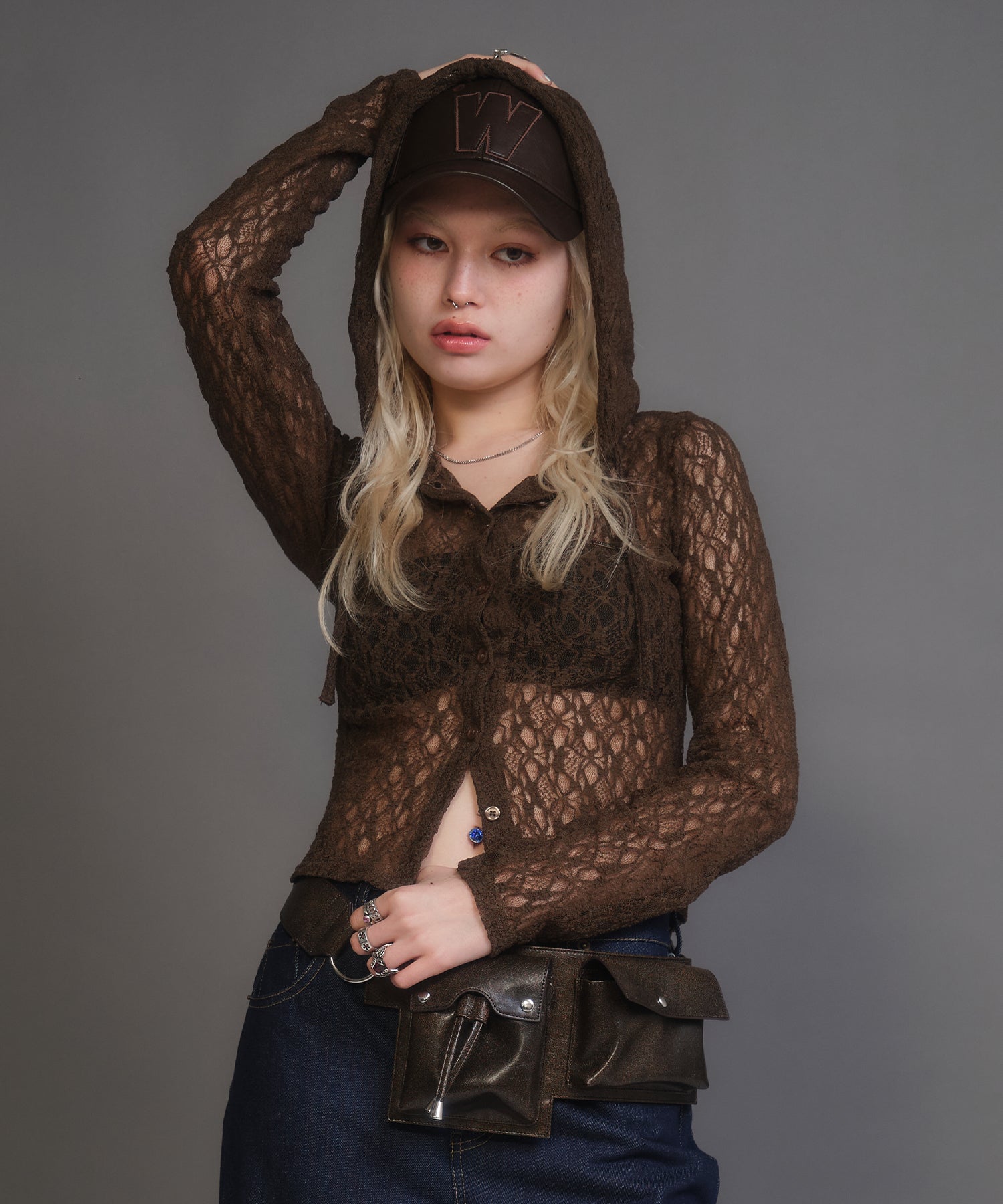 MODEL:170cm/COLOR:BROWN/SIZE:F